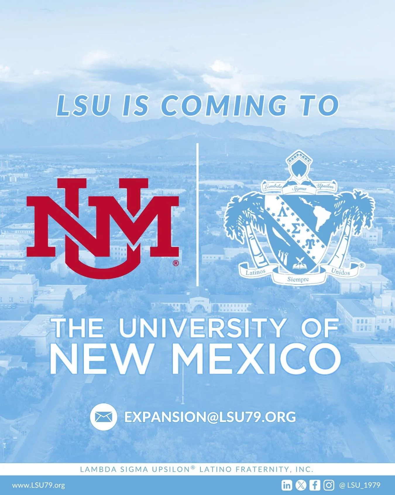 🔹 Are you ready to make history at the University of New Mexico?
🔹 A legacy that began over 46 years ago is now expanding to the Southwest, marking our FIRST chapter ever in the great state of New Mexico! 🌄

🔹 Our Brotherhood was built on four co