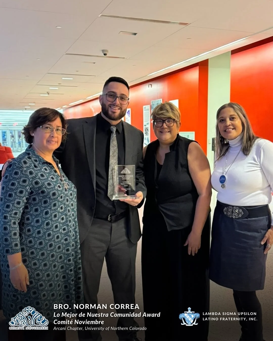 🔹 #RoleModelsToTheCommunity 🤝
🔹 Congratulations to our past National President, Brother Norman Correa of the Arcani Chapter at the University of Northern Colorado, for receiving the &ldquo;Lo Mejor de Nuestra Comunidad Award&rdquo; from Comit&eacu