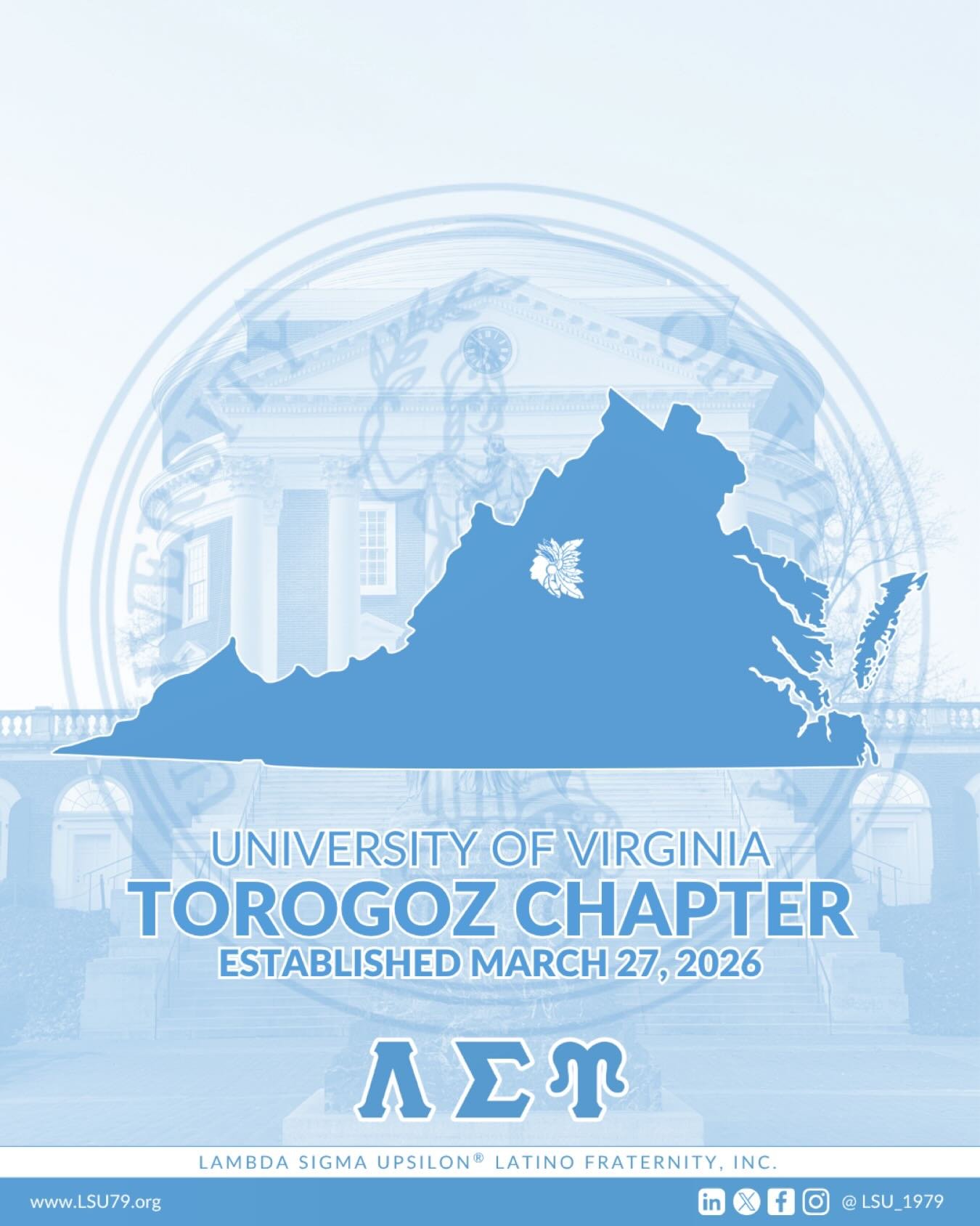 🔹 With immense pride, we celebrate a historic milestone, the establishment of the 8️⃣5️⃣th undergraduate chapter of Lambda Sigma Upsilon Latino Fraternity, Incorporated 🔥

Introducing the Trailblazing Torogoz Chapter at the University of Virginia i