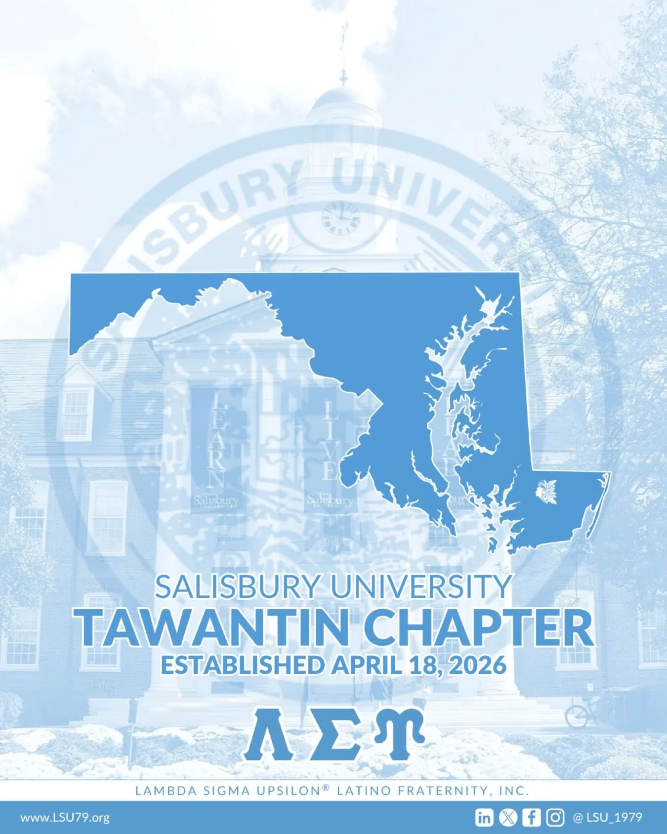 🔹 With immense pride, we celebrate a historic milestone, the establishment of our 86th undergraduate chapter and the VERY FIRST in the state of Maryland🏹🔥

Introducing the TAWANTIN Chapter at Salisbury University in Salisbury, Maryland🏹

🔹 Found