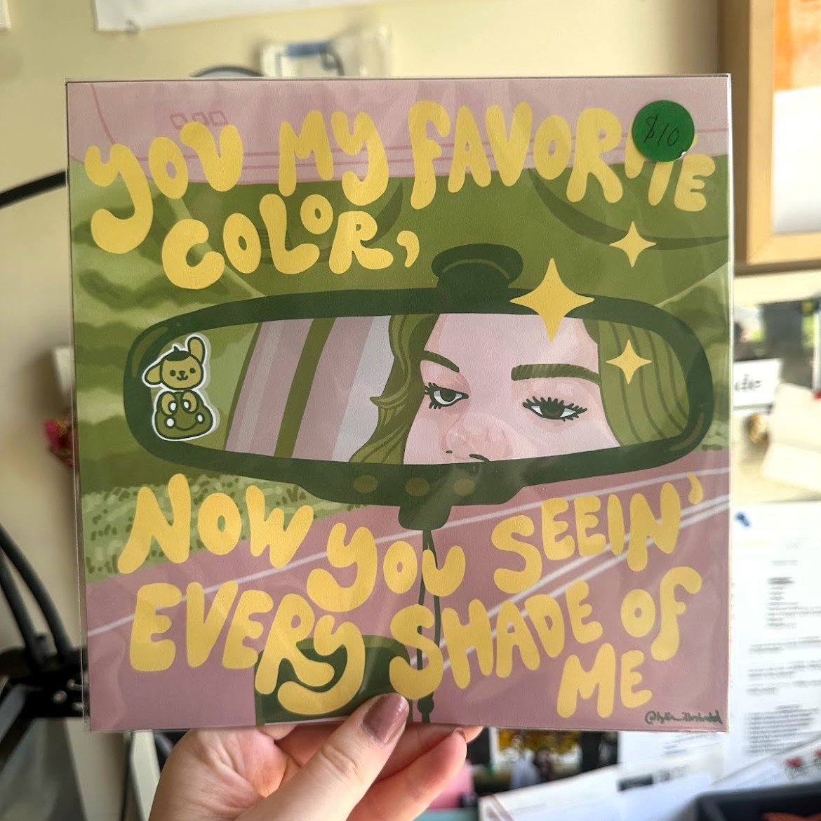 Rearview Mirror Print