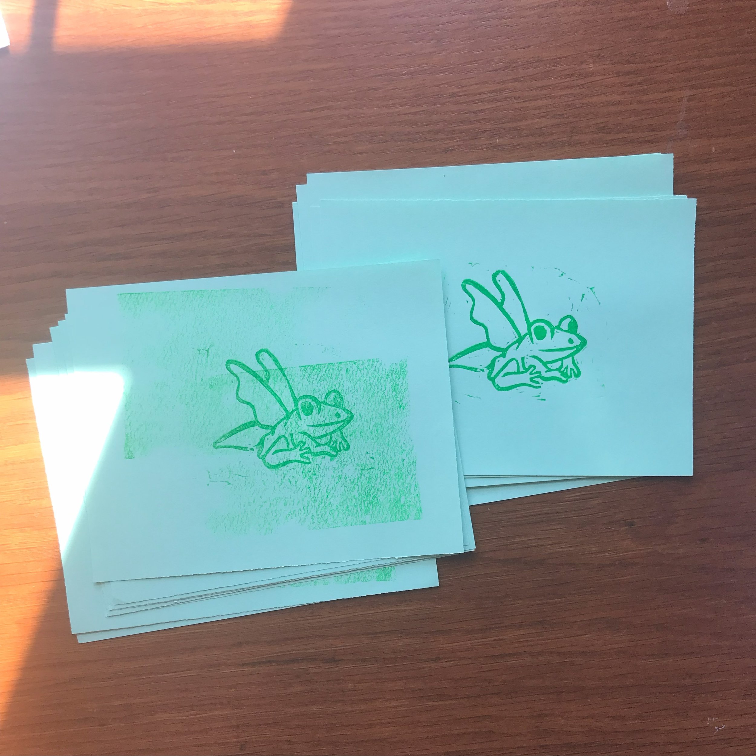 Fairy Frog Print: Green