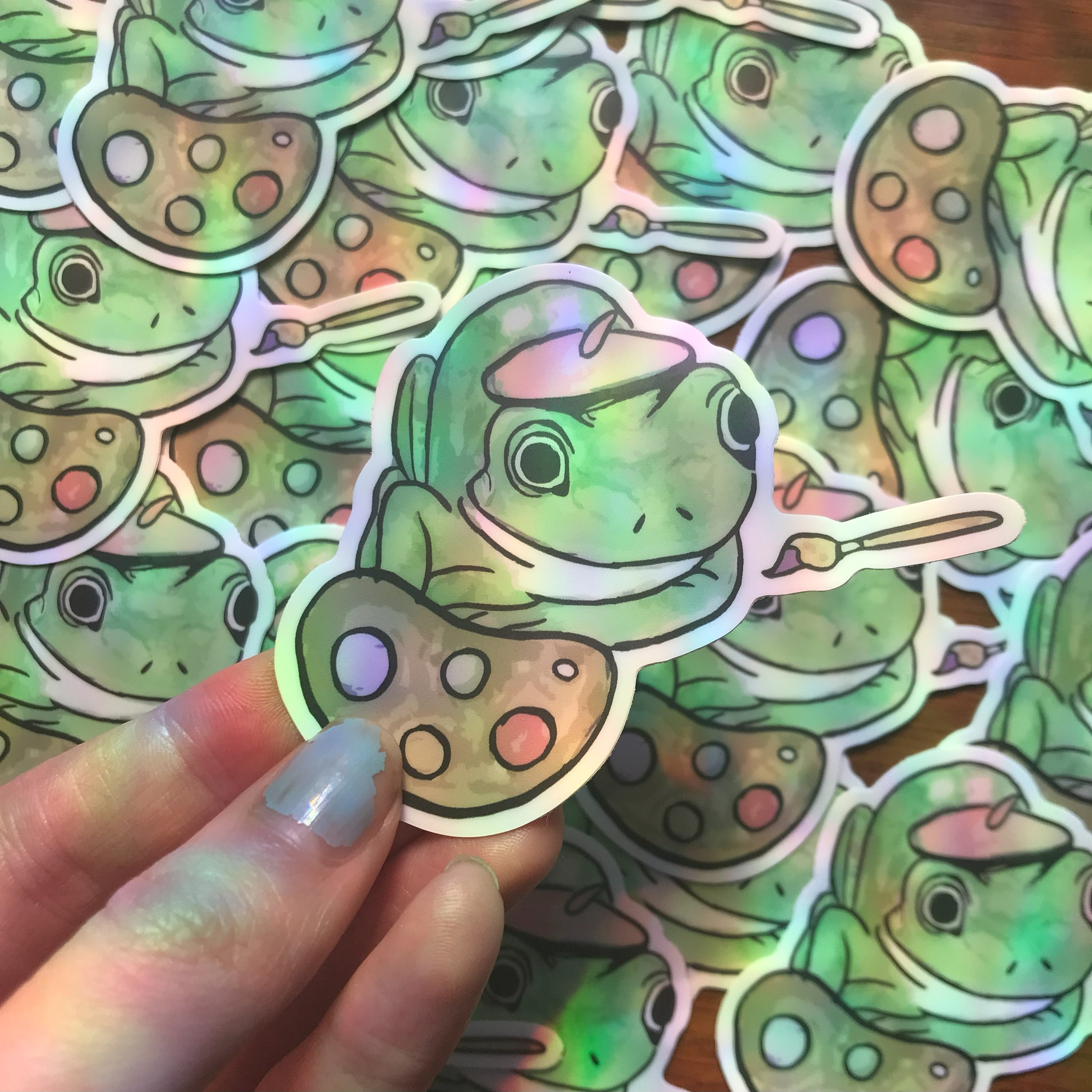 Artist Frog Stickers