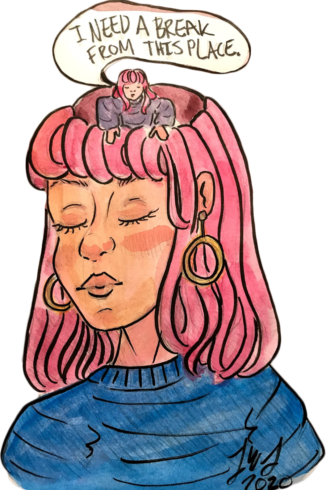 I Need a Break Sticker.png