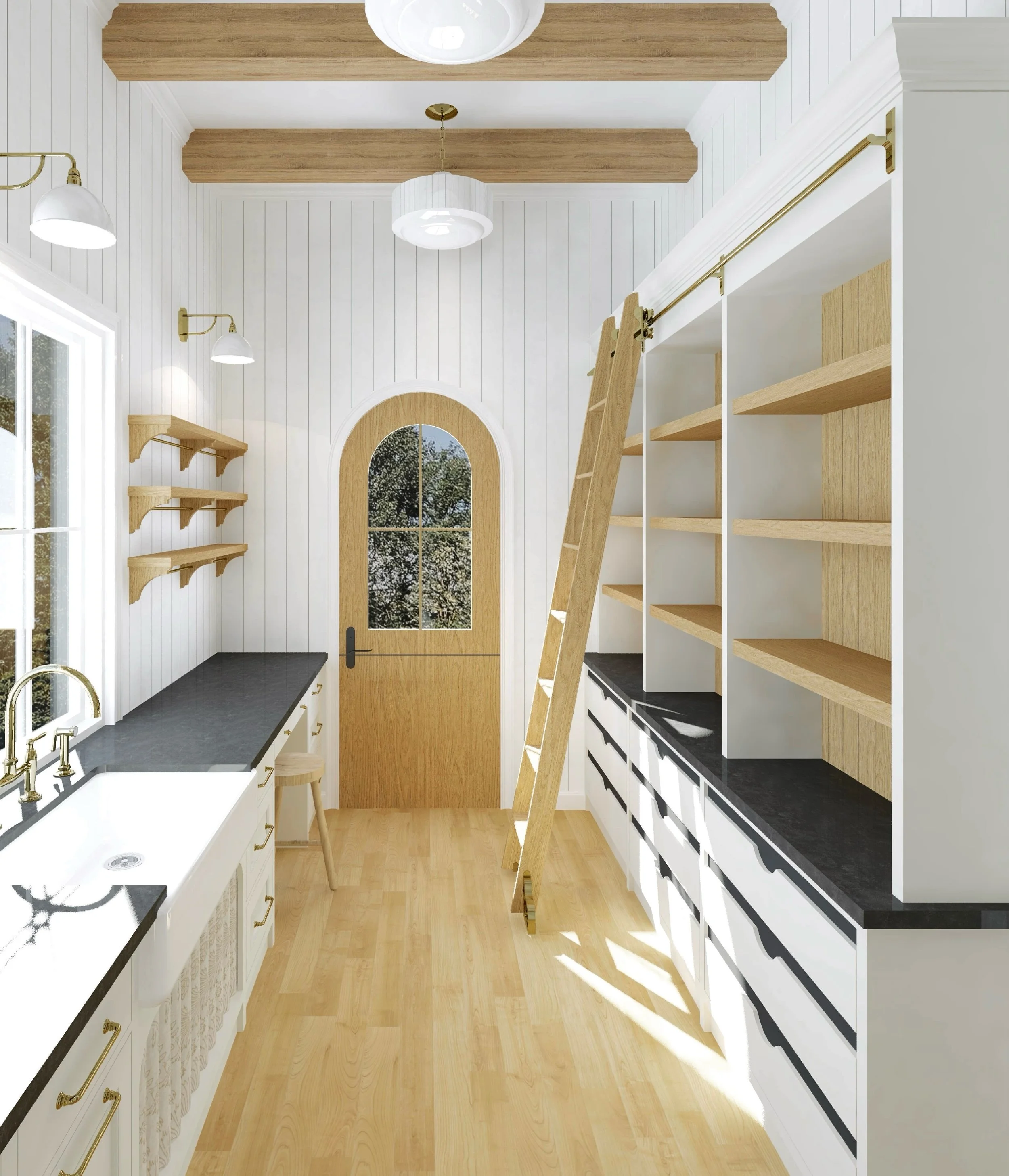 The scullery is where the magic happens, and the mess  hides🫣 
If your renovation plans don't make everyday life easier, the design isn't finished - let's change that!

#kitchendesigner #interiordesignservice #pantrydesign #virtualhomedesign #butler