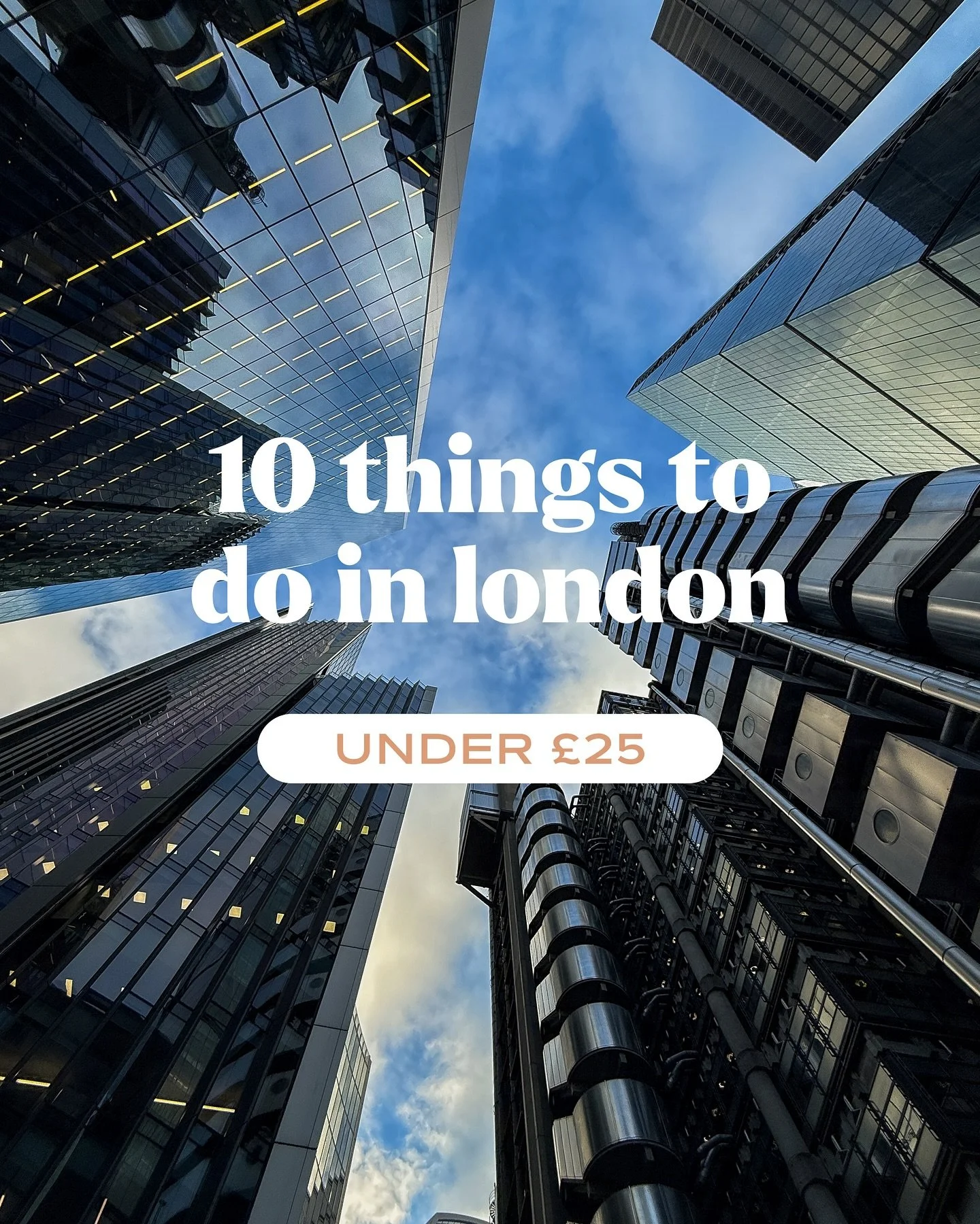10 Things to Do in London for Under &pound;25 🇬🇧✨

Looking for budget friendly things to do in London? Whether you&rsquo;re visiting for a weekend or exploring your own city, here are 10 fun and affordable London activities, all under &pound;25! 👇