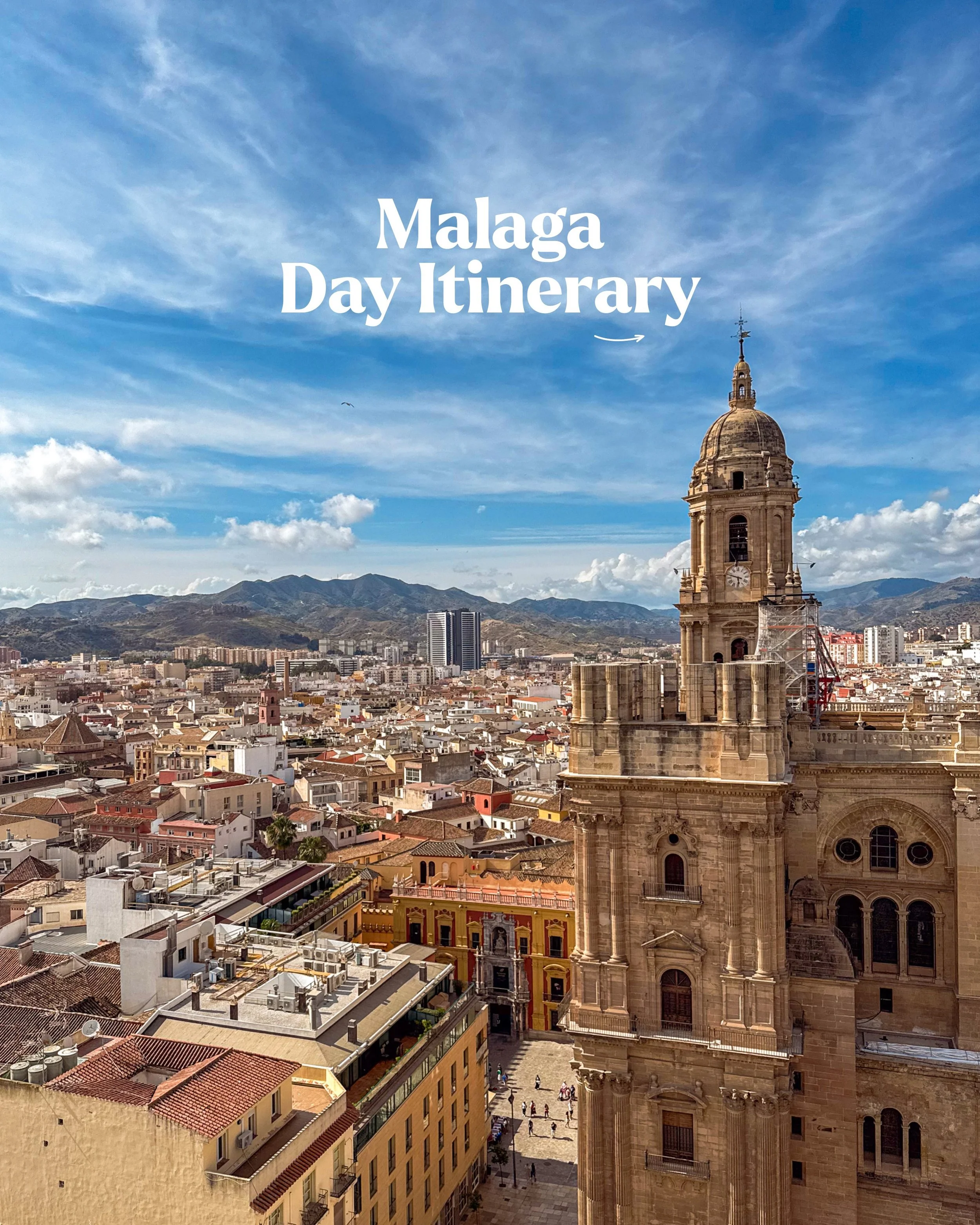 📌 Save this post for your trip to Malaga, Costa del Sol, Spain 🇪🇸🌞❤️

Malaga Day Itinerary Locations ✈️✨

🛍️ Muelle Uno Market Seville 
🎭 Malaga Roman Theatre
💛 Exploring Alcazaba
🍴 Lunch at Restaurante Gusto 
⛪️ Malaga Cathedral &amp; Centro