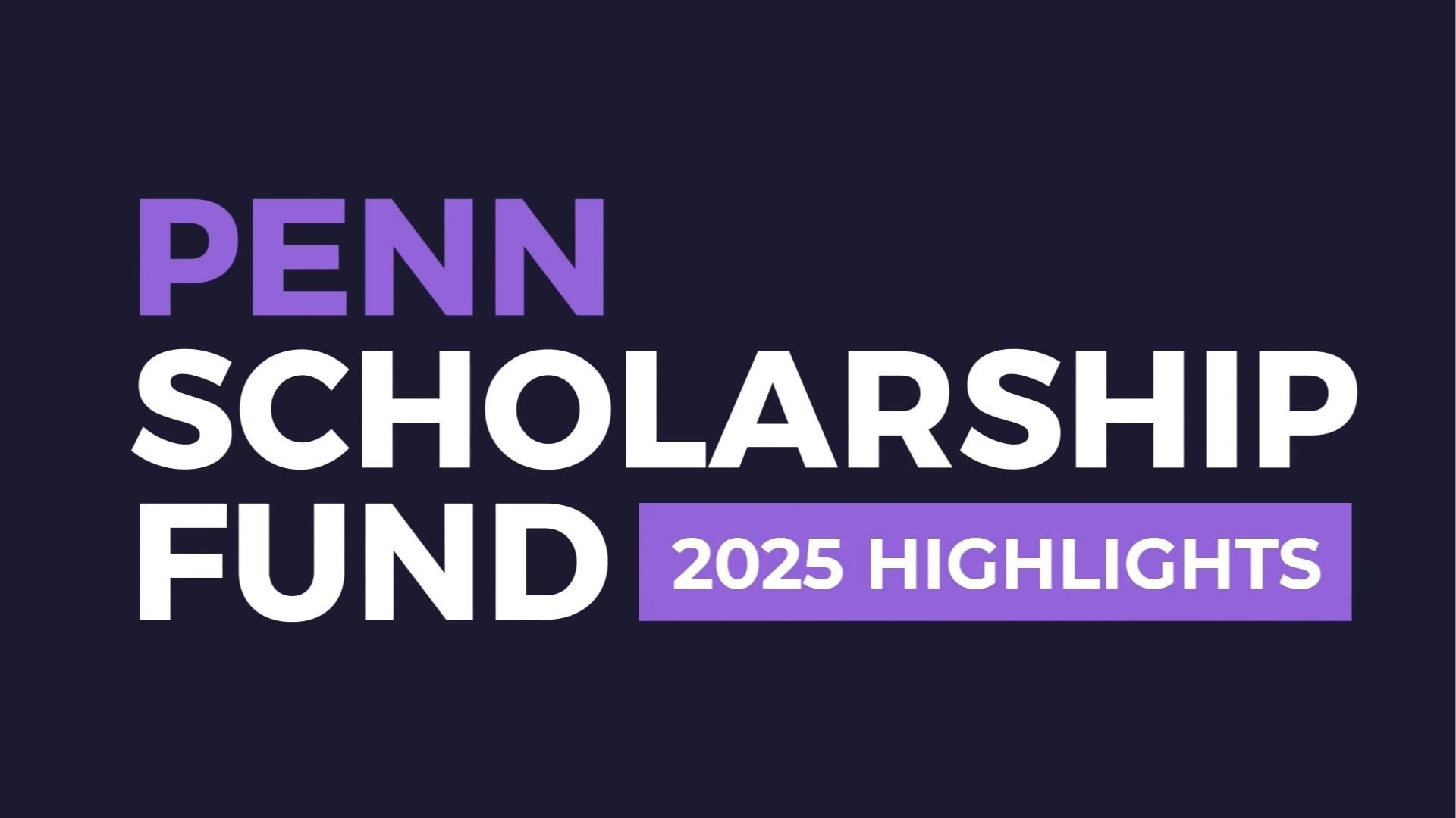 Meet Our 2025 Scholars!