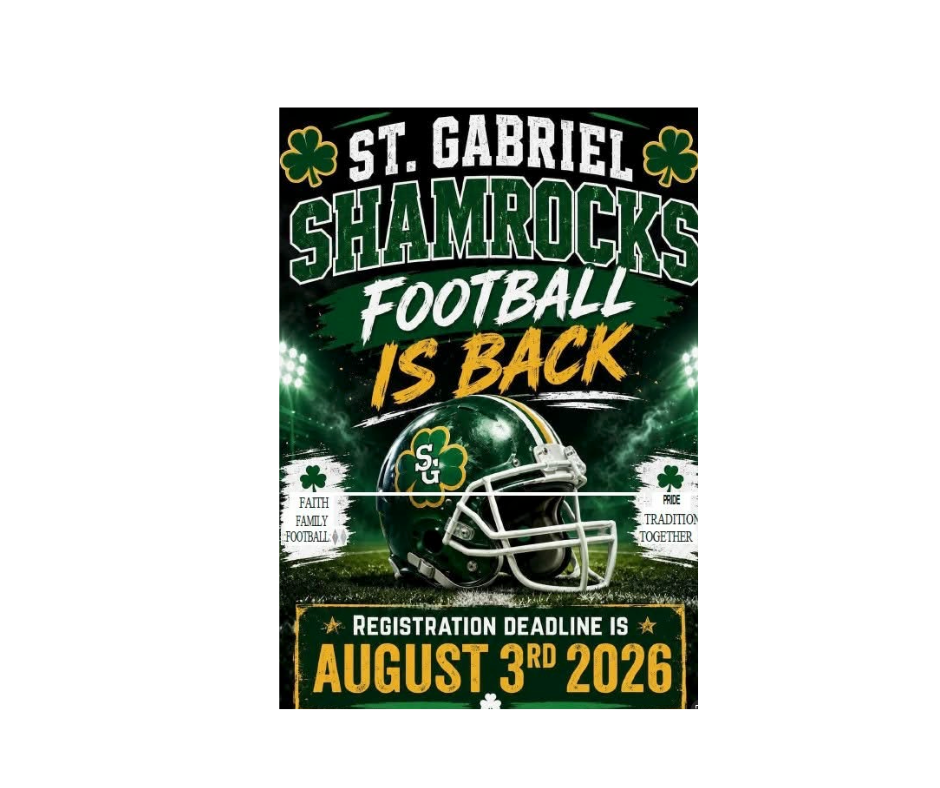 St. Gabriel Shamrocks Football is Back