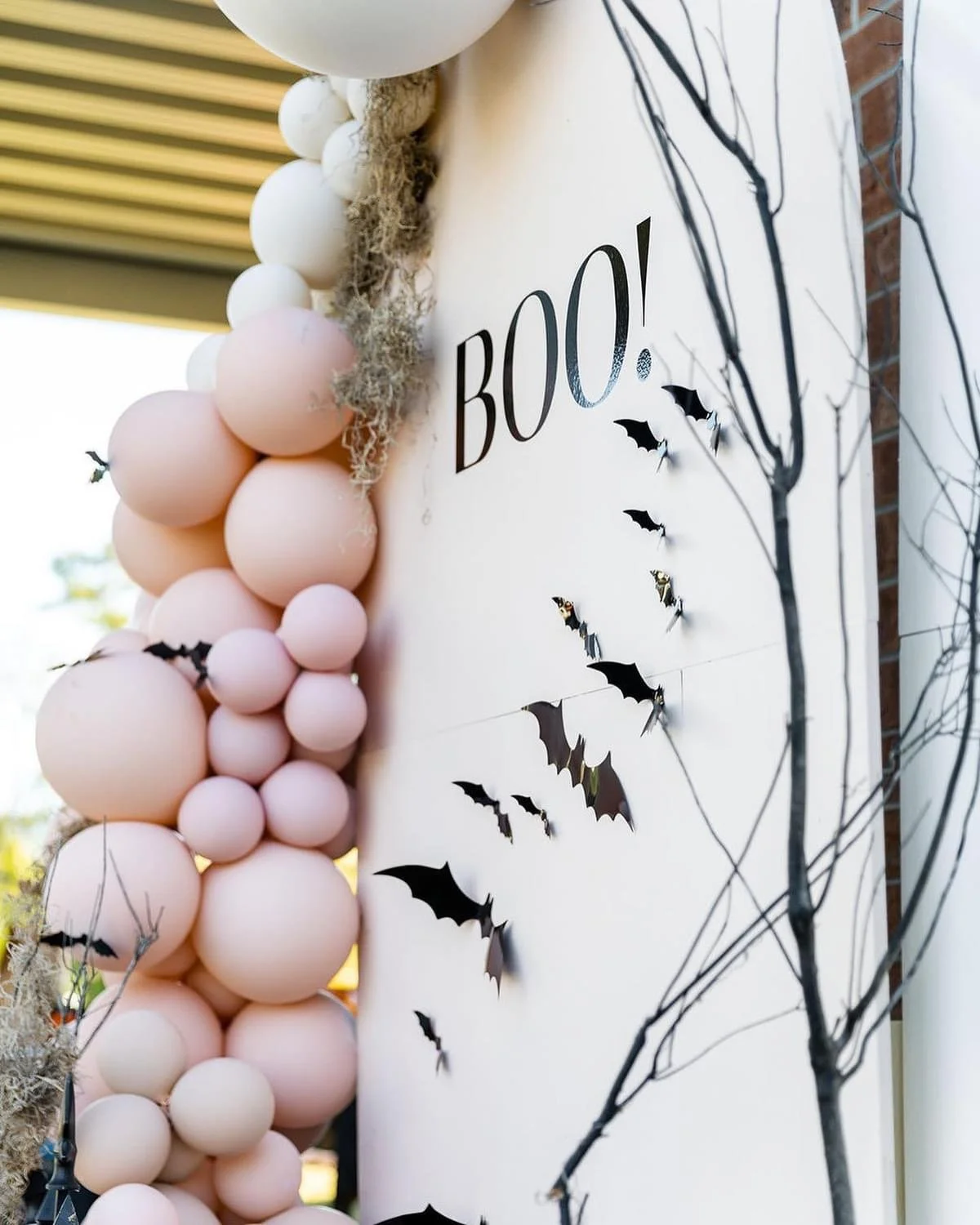 Halloween Custom Backdrop - Organic Balloon Garlands in Murrieta, CA