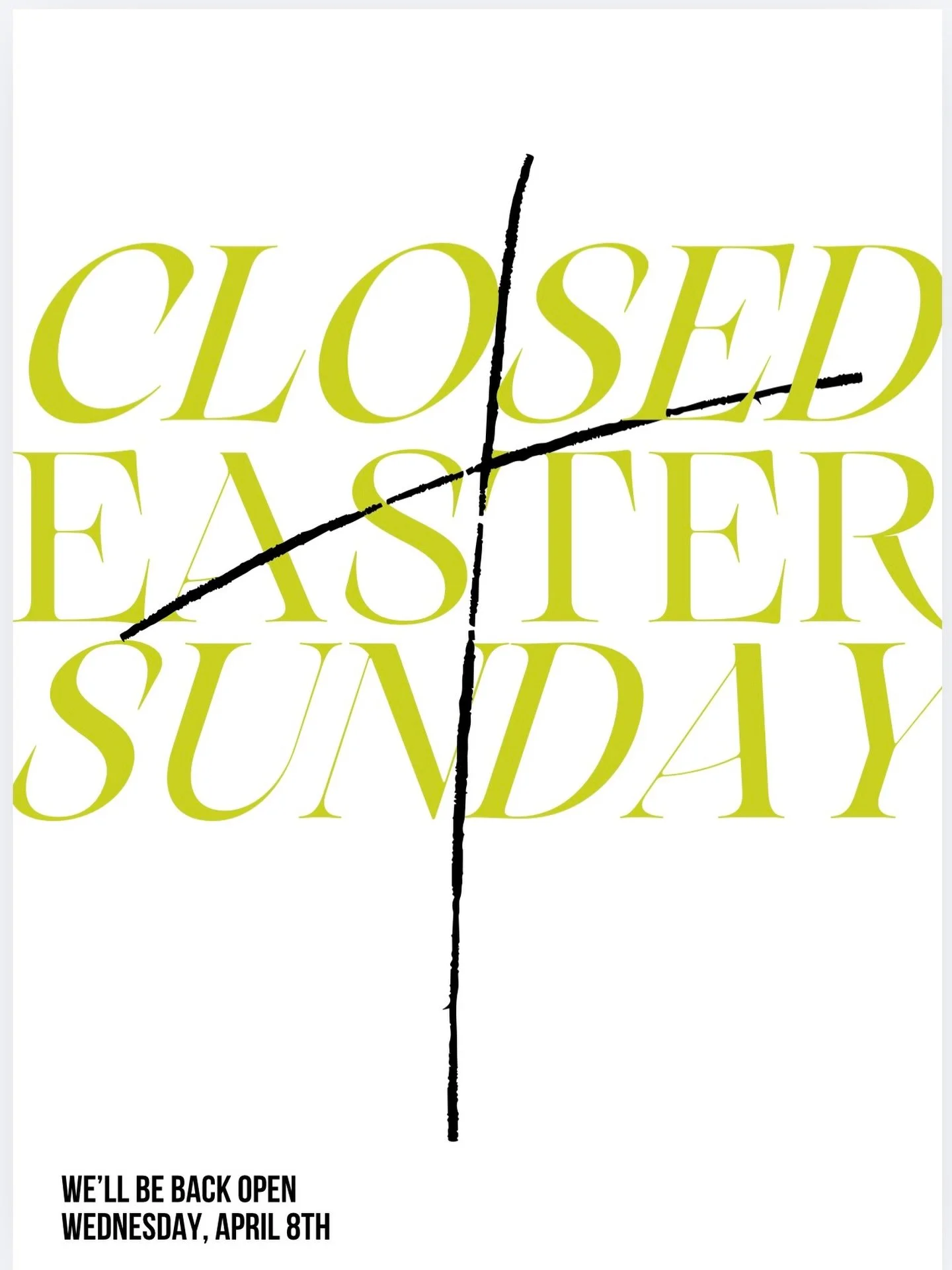 Wishing our wonderful community a joyful Easter. We will be closed Sunday and look forward to seeing you next week.

&ldquo;The Lord has done great things for us, and we are filled with joy.&rdquo; &ndash; Psalm 126:3 🌸