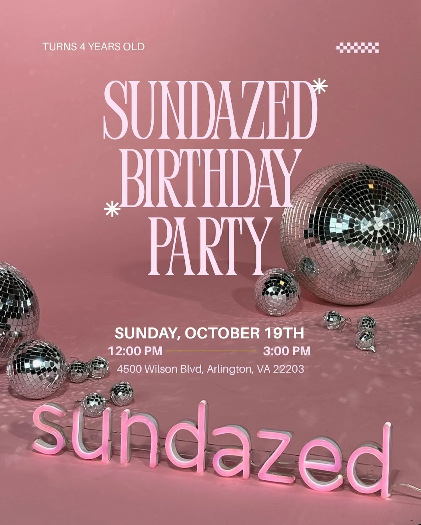 We&rsquo;re feeling so grateful! Thank you for 4 amazing years of Sundazed! From the very first glow to thousands since. Our hearts are so full ✨ 💖

Now it&rsquo;s time to celebrate YOU as Sundazed turns 4! 

📅 Sunday, October 19th
🕛 12&ndash;3 PM