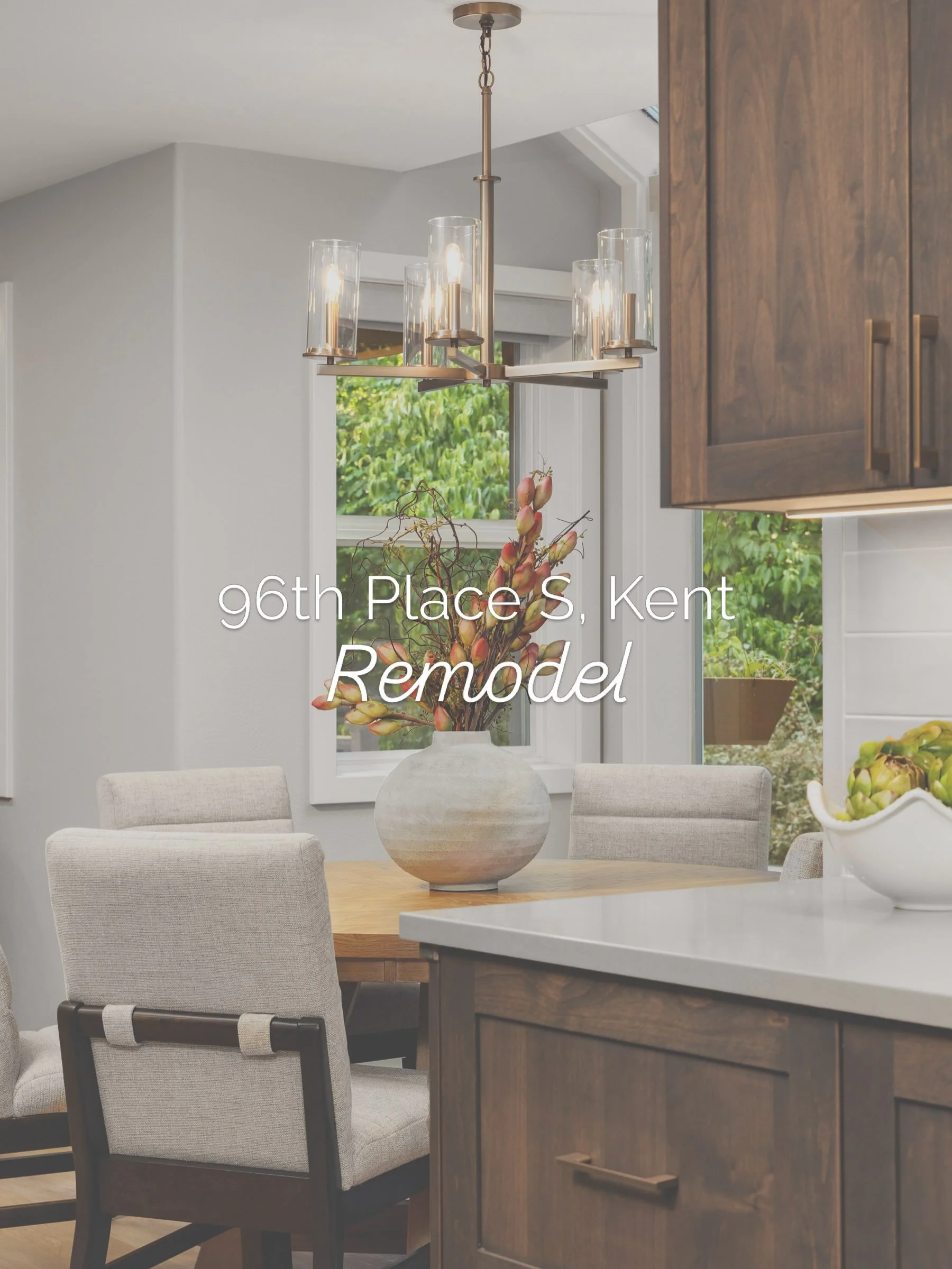 A look at 96th Place S. in Kent. A home our clients had been in for more than 20 years, and one that was ready for a fresh start.

We opened up the main living spaces, reworked the kitchen, added a dedicated bar and wine wall, and brought everything 