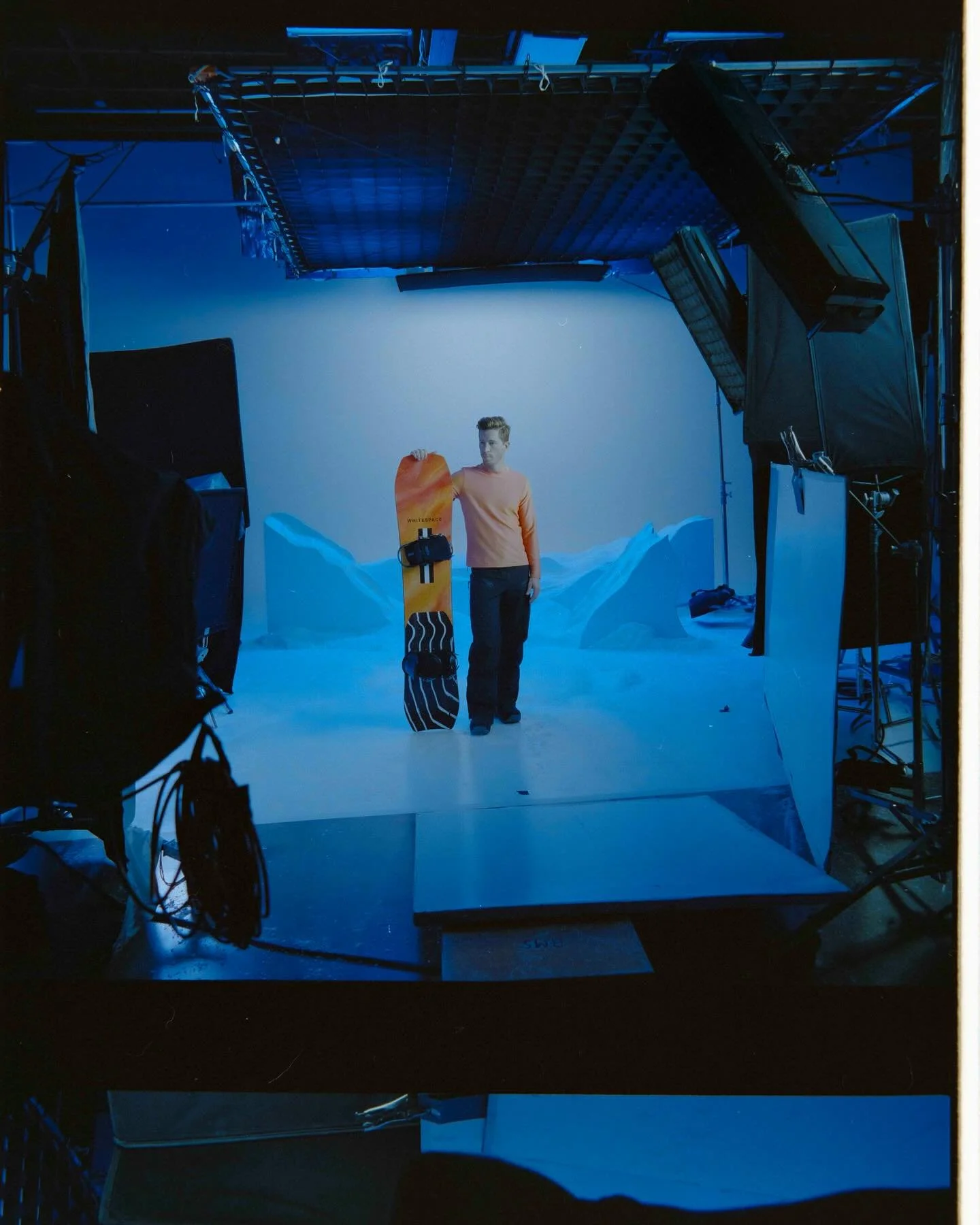 A winter set for Shaun White&rsquo;s brand @whitespace_____ , photographed by the talented @andymarshstudio with a snowy build by production designer @meg_cabell. Shot right here at West Main.