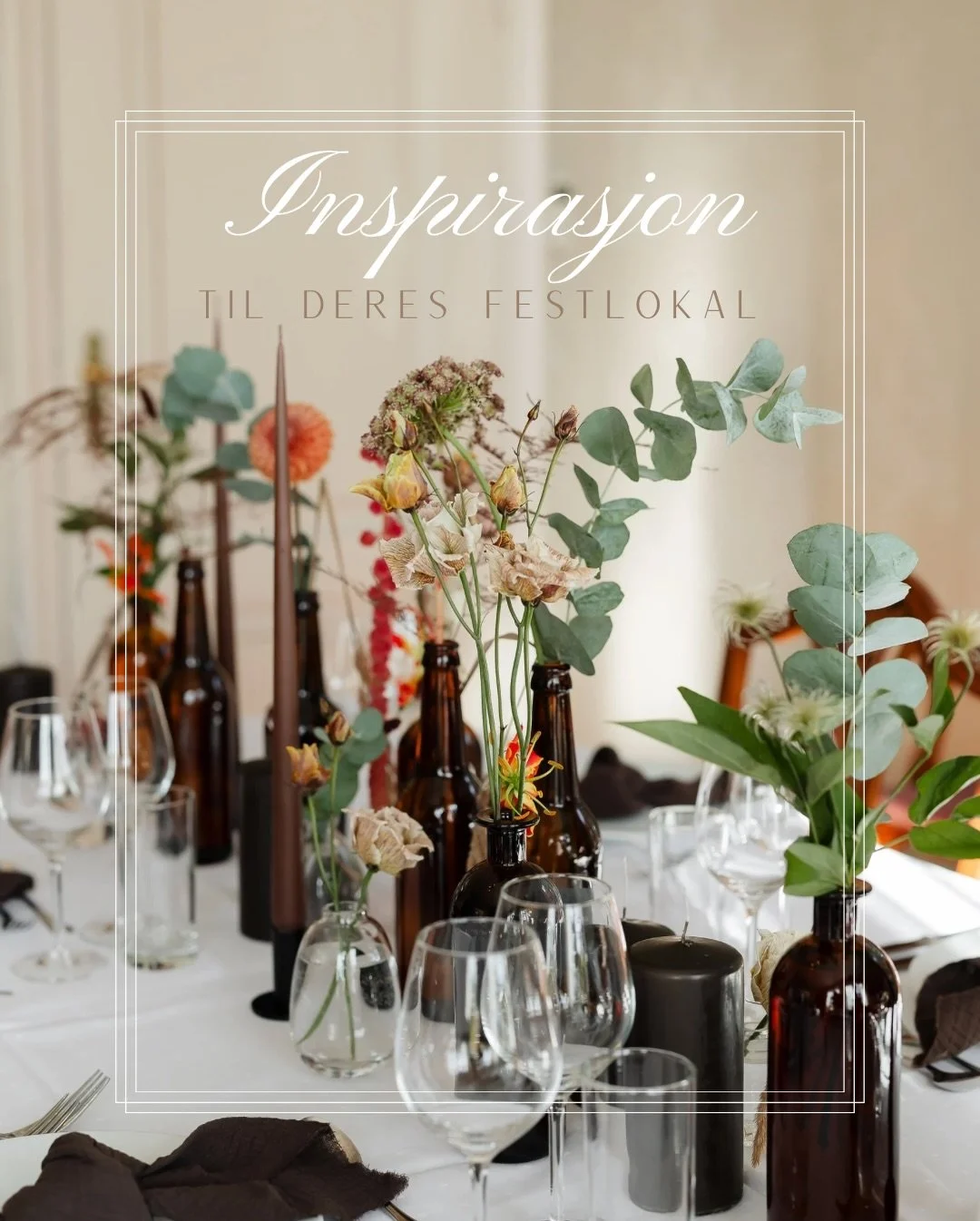 Alle bryllup er forskjellige og her kan dere kanskje finne litt inspirasjon til deres festlokale! 🤵🏻👰🏼&zwj;♀️

Lagre for senere! Kanskje jeg deler mer, for her var det mye fint &aring; hente 😍