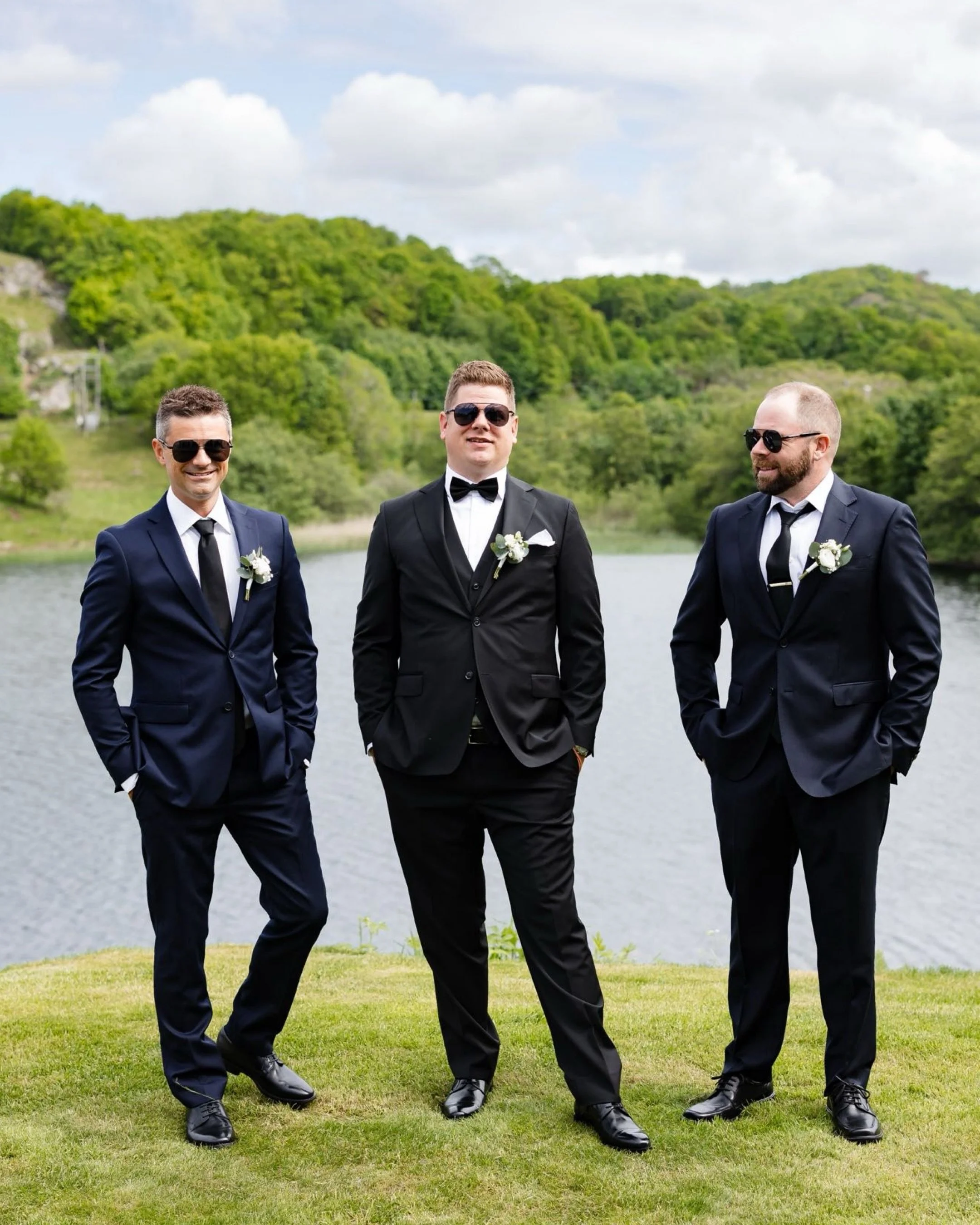 Get ready with the boys 😎 
Like viktig som brudens forberedelse, er brudgommens forberedelser!