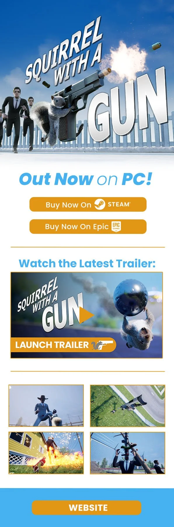 Buy Now campaign for Squirrel with a Gun