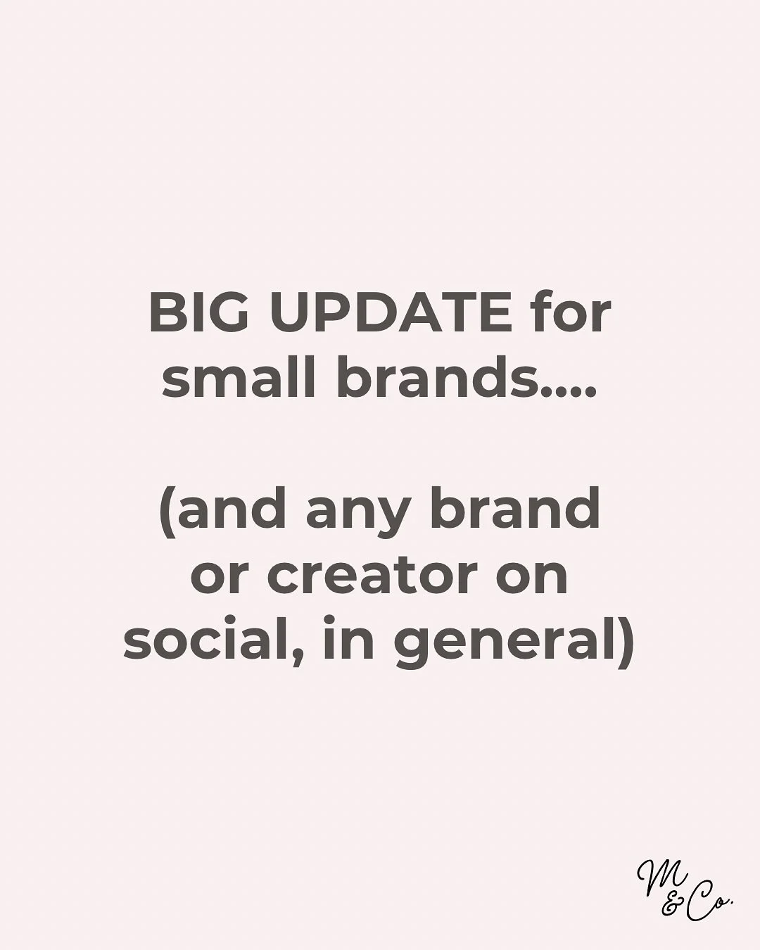 Big changes ahead for small brands. 😮 

Google is about to index Instagram posts in search results. Which means your content can live beyond the scroll! 🙌🏼 

This is a chance to show up when people are searching for exactly what you do. This is a 