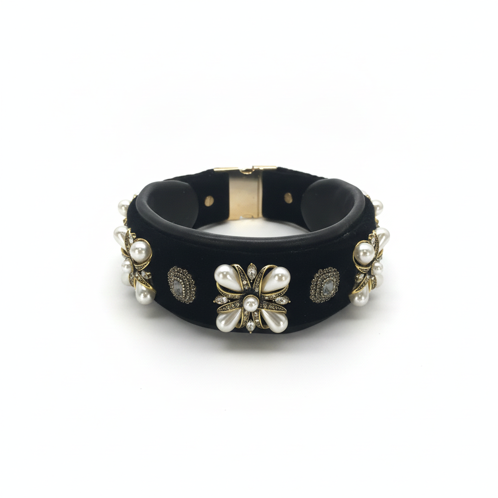 Refined Elegance Velvet Collar