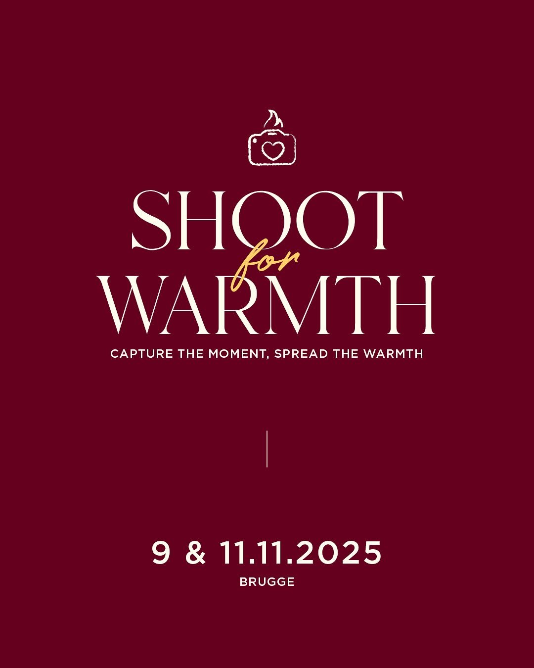 ✨Let&rsquo;s spread the warmth! ✨

We nodigen jullie graag uit voor de tweede editie van Shoot for Warmth! Onze korte -super gezellige- fotoshoot sessies in samenwerking met deze 4 toppers van fotografen:

🤍 @mariememoires.be 
🤍 @stephaniesimonis.p