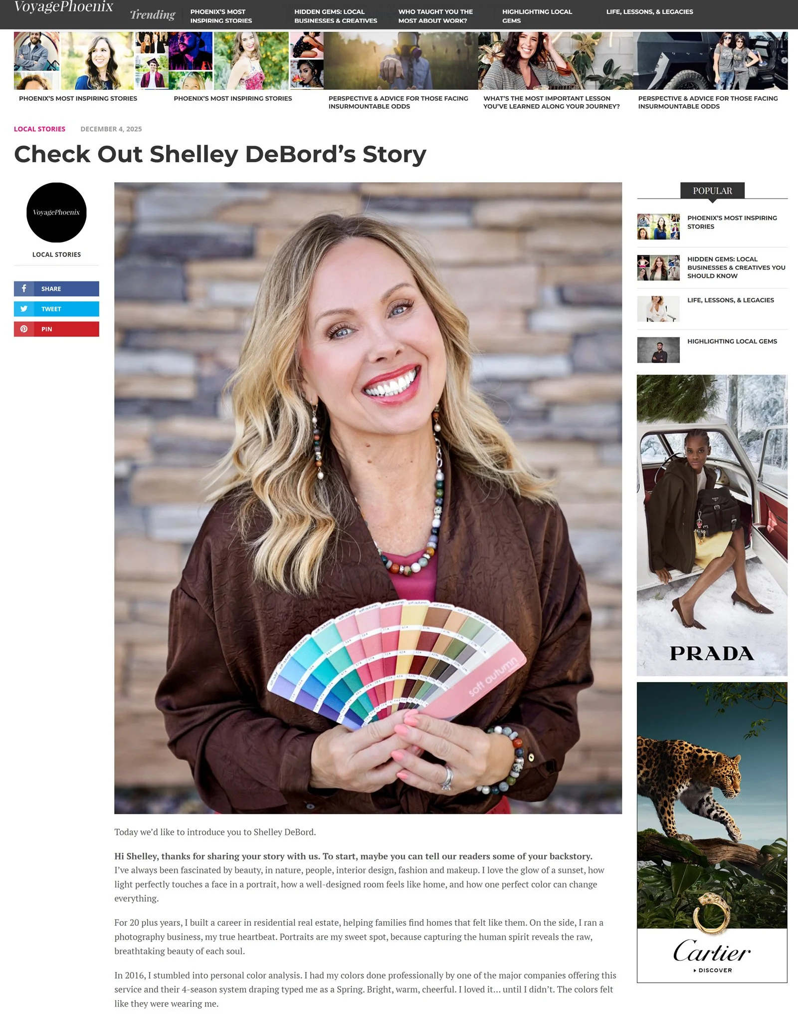 Screencap of Shelleys Feature in VoyagePhoenix