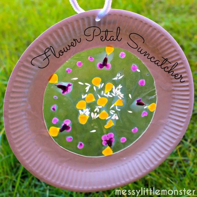 Free Wednesday Activity- Flower Petal Suncatcher 