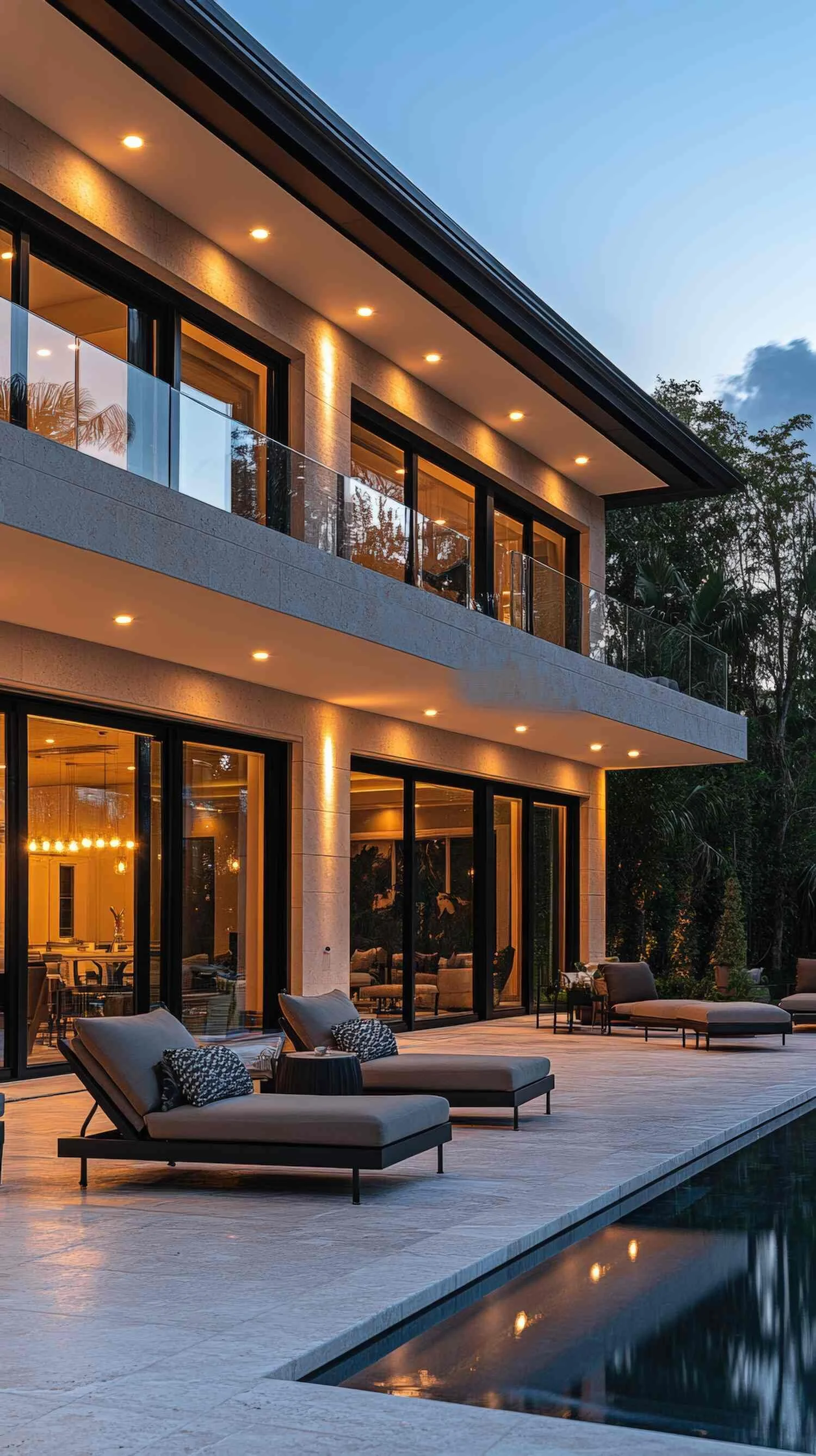 subtle outdoor lighting in Freedom, WI enhancing evening atmosphere