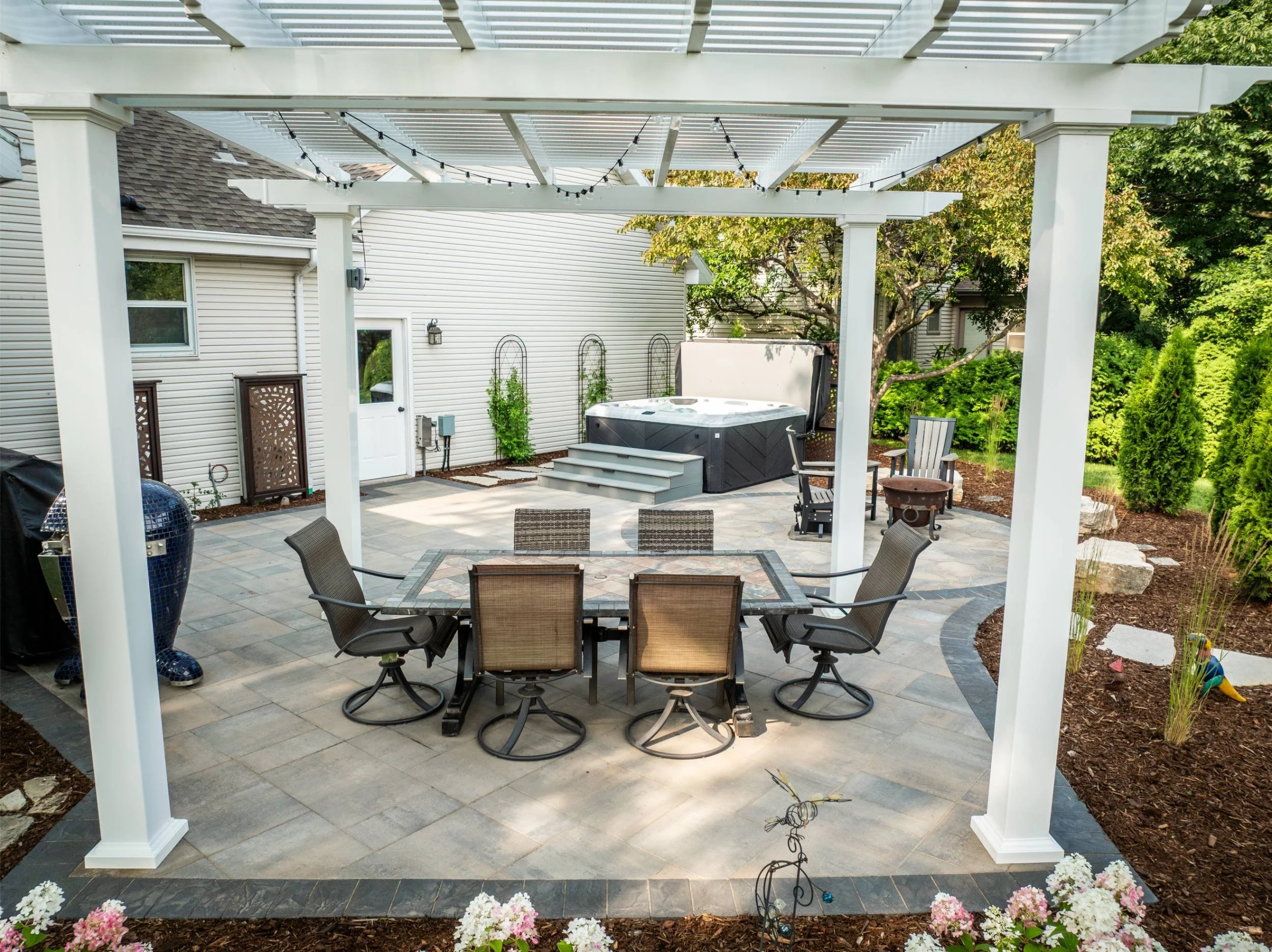 A privacy-focused backyard improvement in Oshkosh, WI