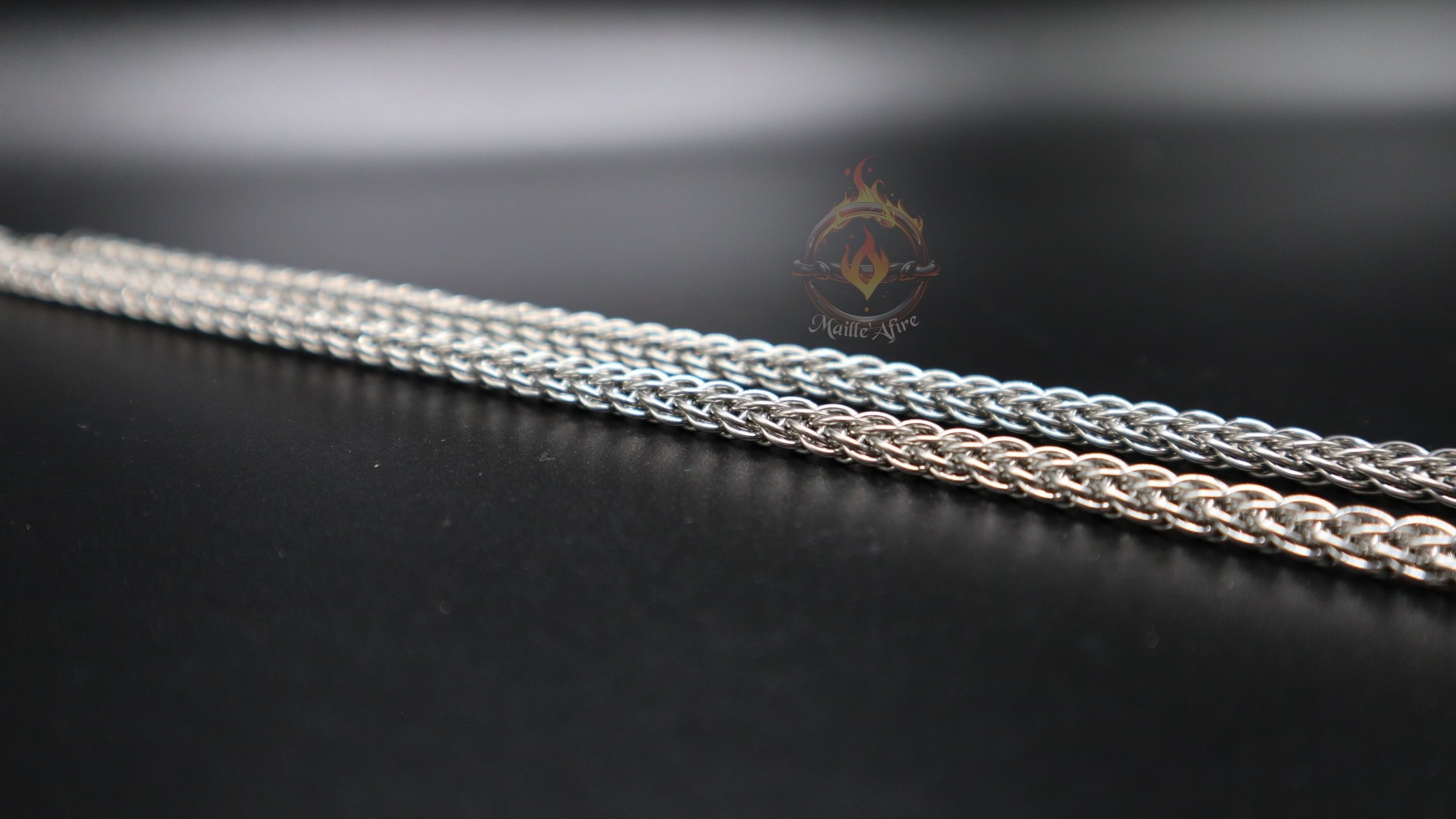Maille'Afire Stainless Steel 20gauge Flat Full Persian 5in1 Chainmaille Necklace