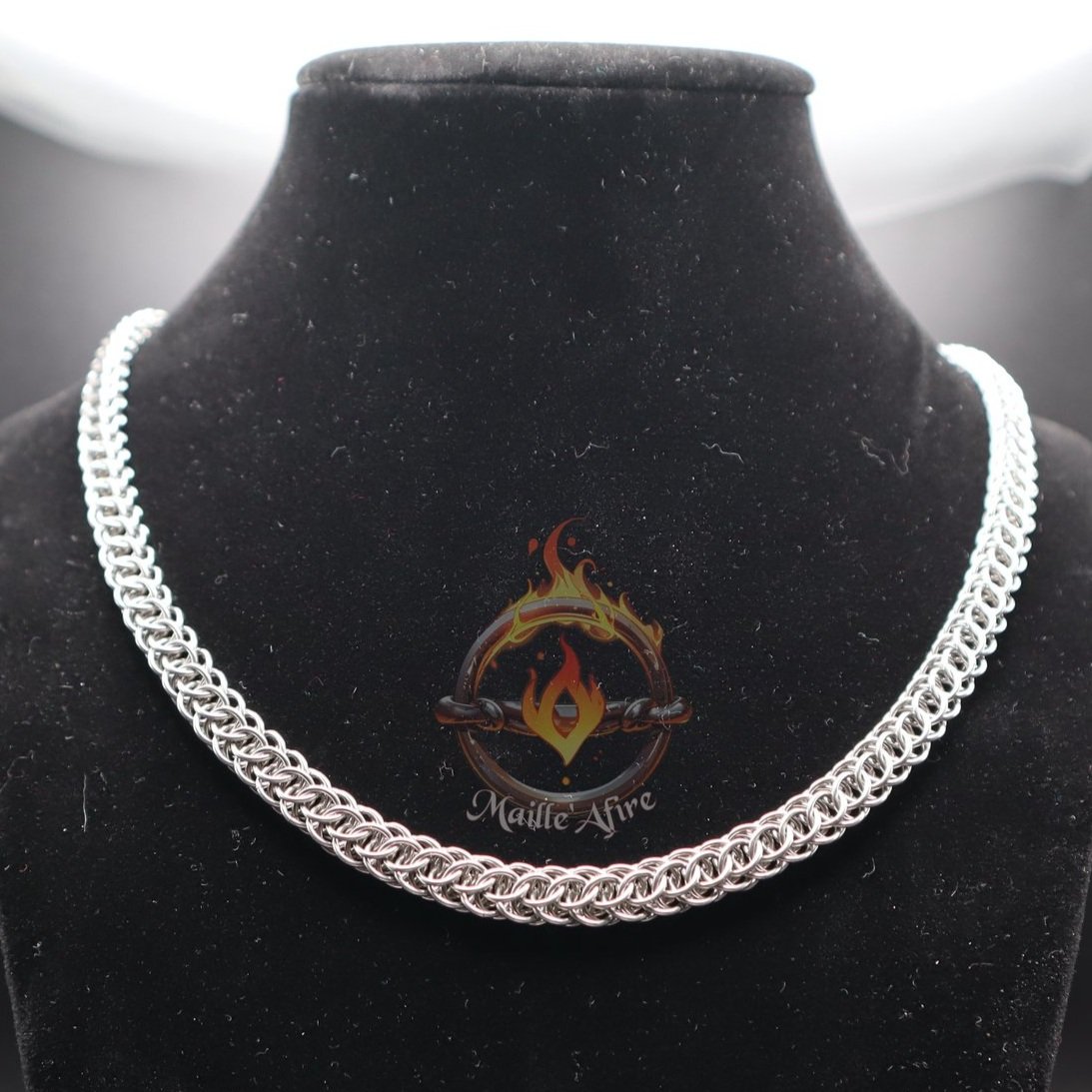 Maille'Afire Stainless Steel 20gauge Flat Full Persian 5in1 Chainmaille Necklace