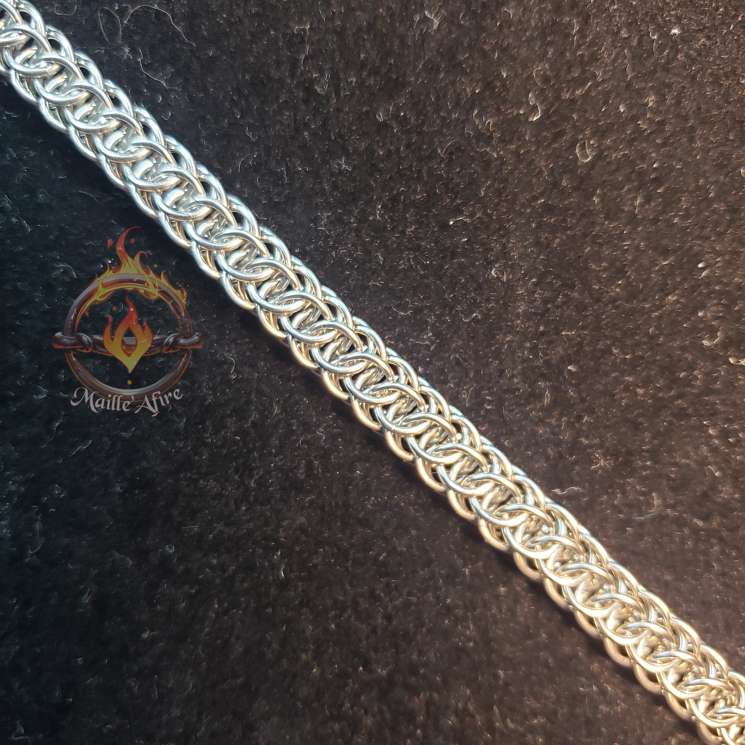 Maille'Afire Stainless Steel 20gauge Flat Full Persian 5in1 Chainmaille Necklace