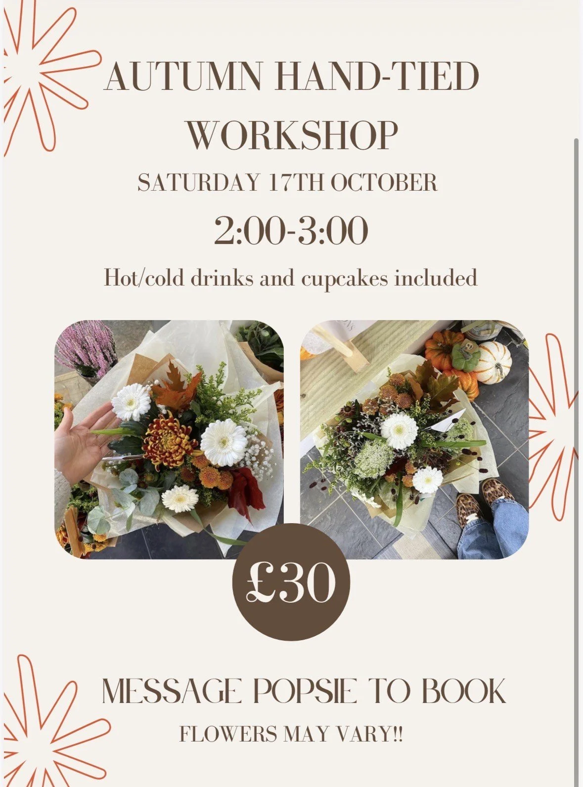 Autumn Hand-Tied Workshop (Sat 17th Oct)