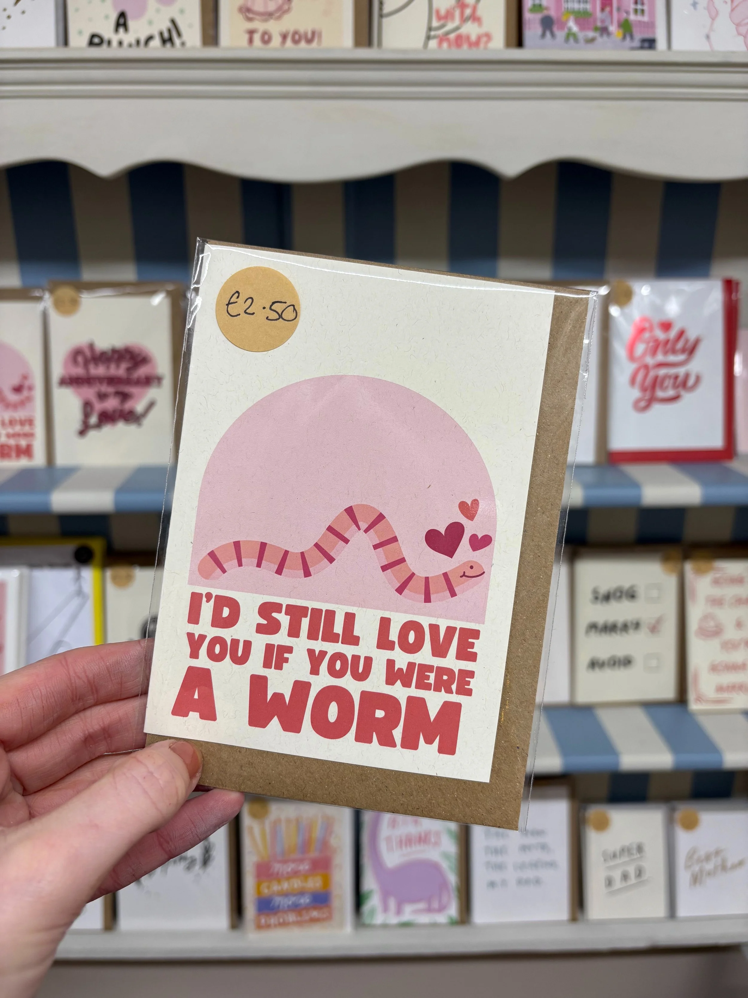 'I'd Still Love you If You Were A Worm' Rectangle Card