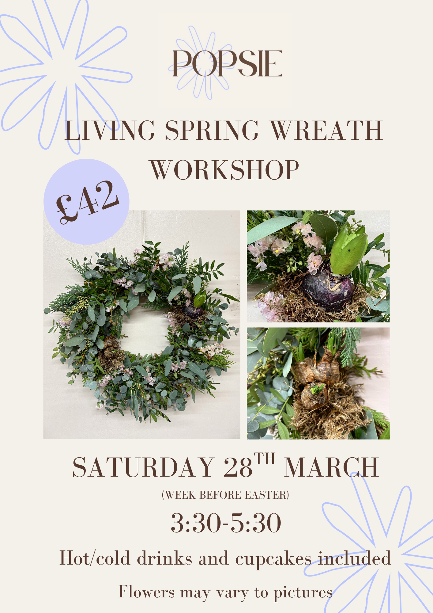 LIVING SPRING WREATH WORKSHOP SAT