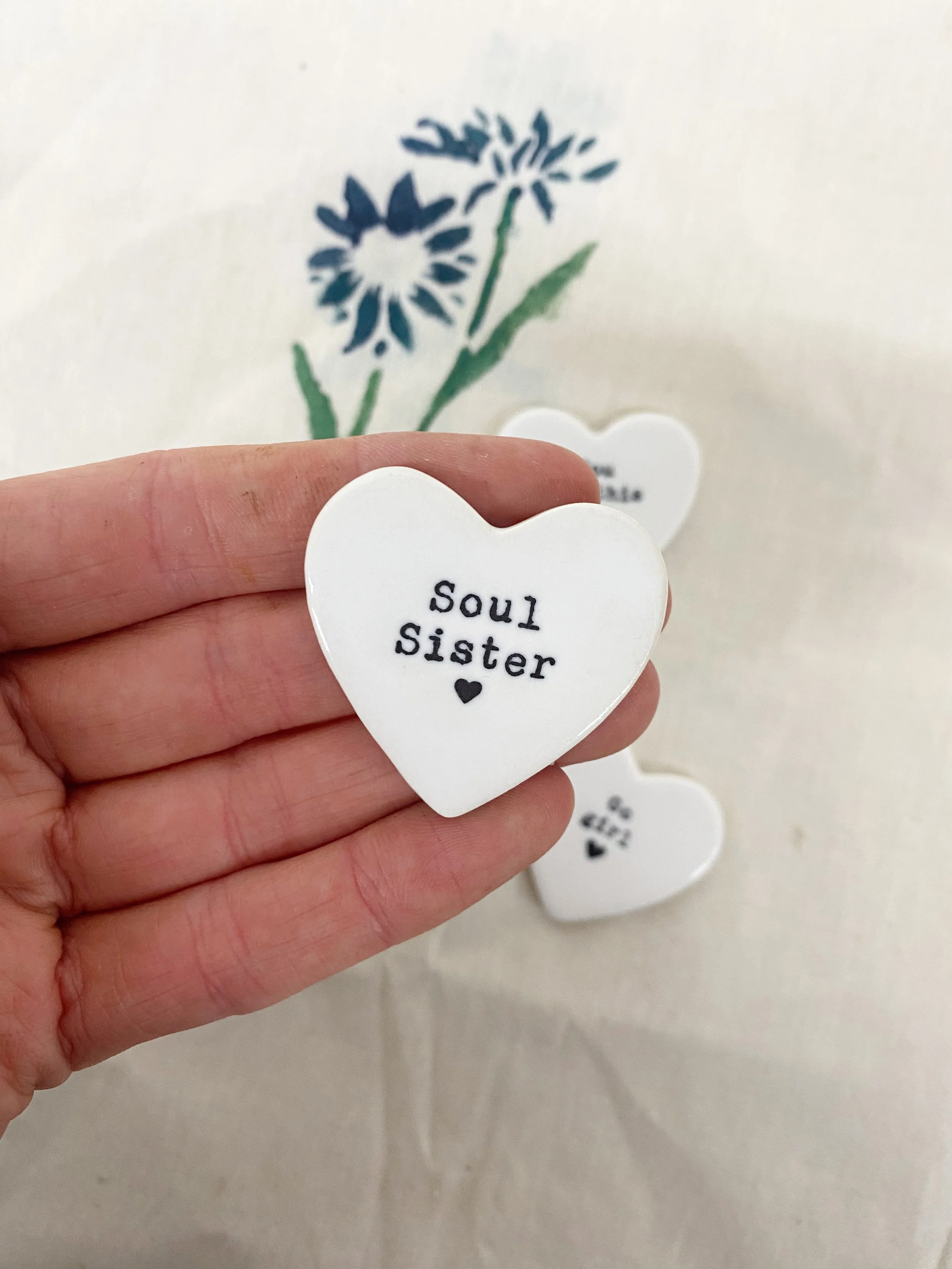 Small 'Soul Sister' Heart Token