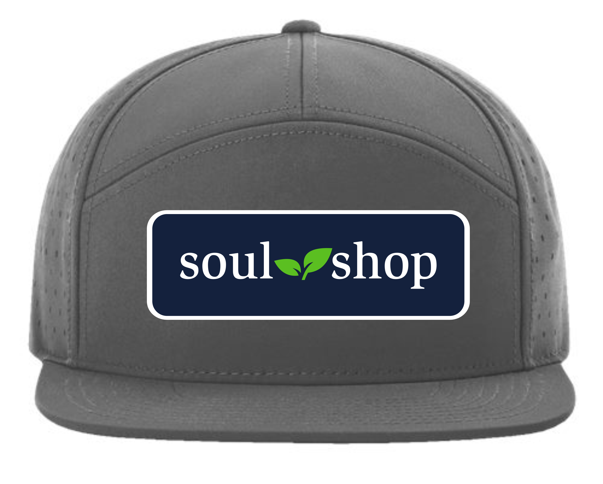 Soul Shop Patch Hats - Charcoal Front.png