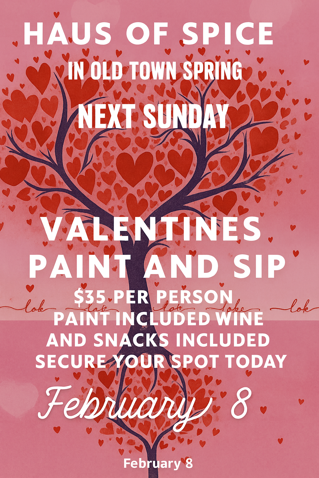 Valentines Paint & Sip Party!