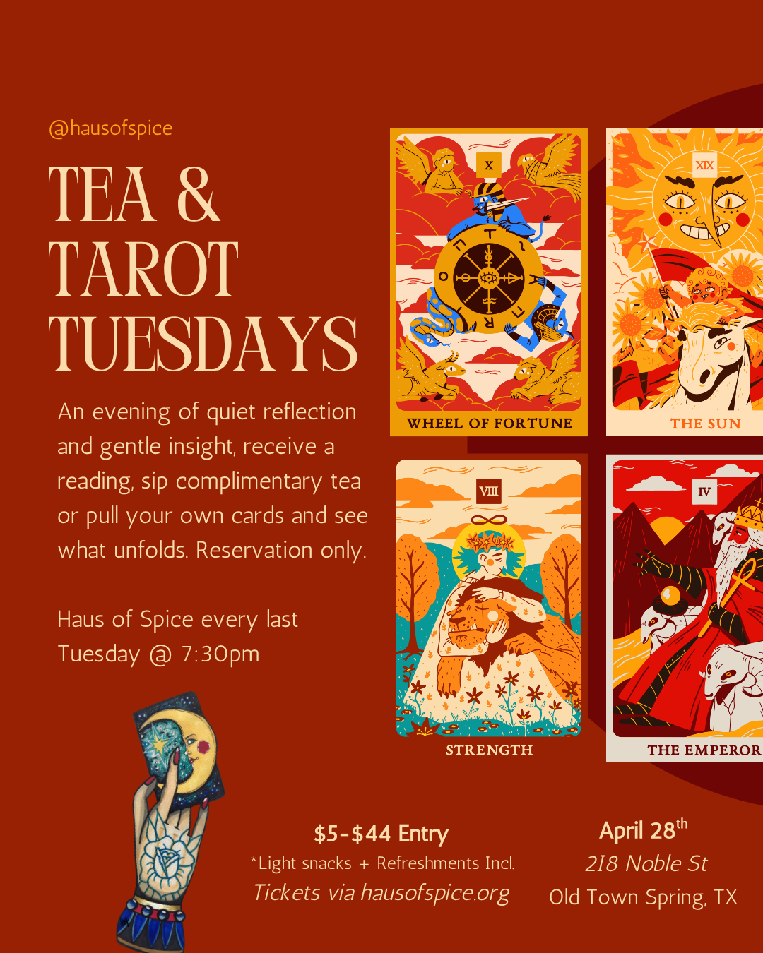 Tea & Tarot Tuesdays!