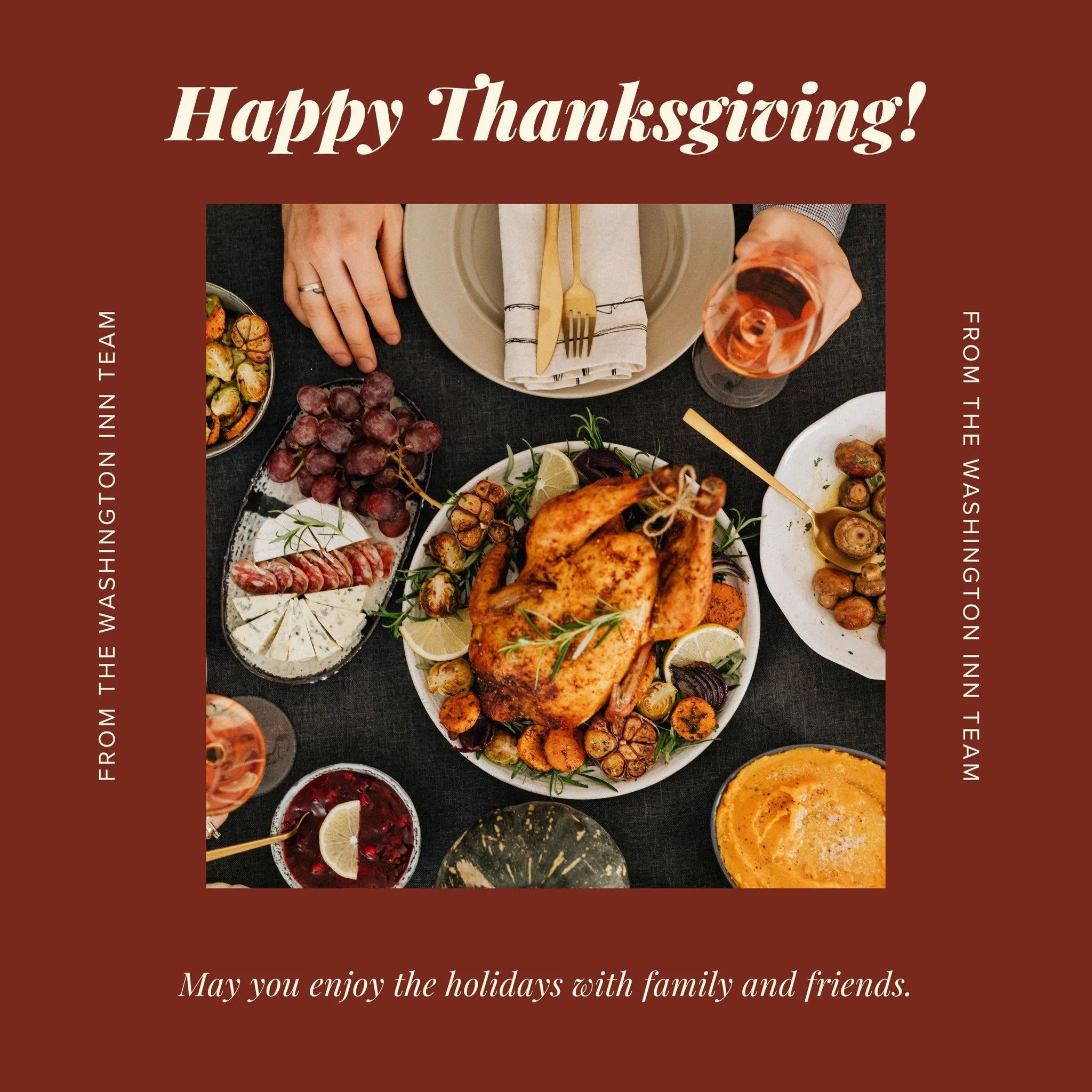 Today, we&rsquo;re especially grateful for the guests, friends, and neighbors who fill our dining rooms with conversation, celebration, and connection. Thank you for choosing to spend your moments, big and small, with us and for supporting our team, 