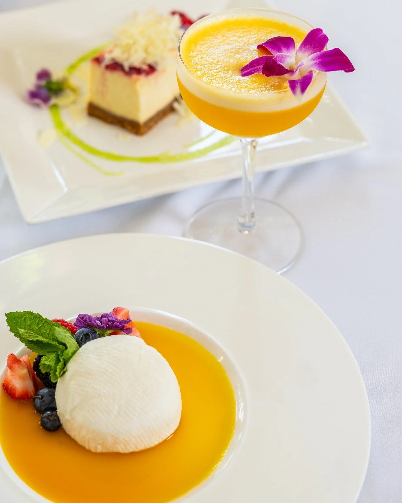 Fromage Blanc. Passionfruit Martini. A pairing built for lingering.

Silky meets bright, tangy meets bold. Every sip, every bite: pure indulgence.