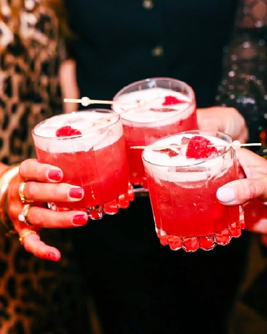 This weekend calls for a drink with a little something extra. Meet The Sunset Pearl,  our vodka raspberry sour made with house-made raspberry syrup, fresh lemon, and just a touch of Chambord. Bright, tart, fruity and dangerously easy to sip. Nora and