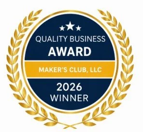 Maker's Club Dubuque 2026 Quality Business Award winner badge
