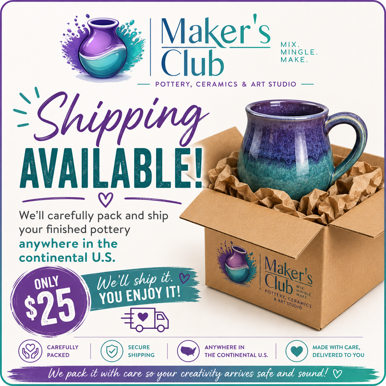 SHIPPING AVAILABLE - Starting at just $25.00