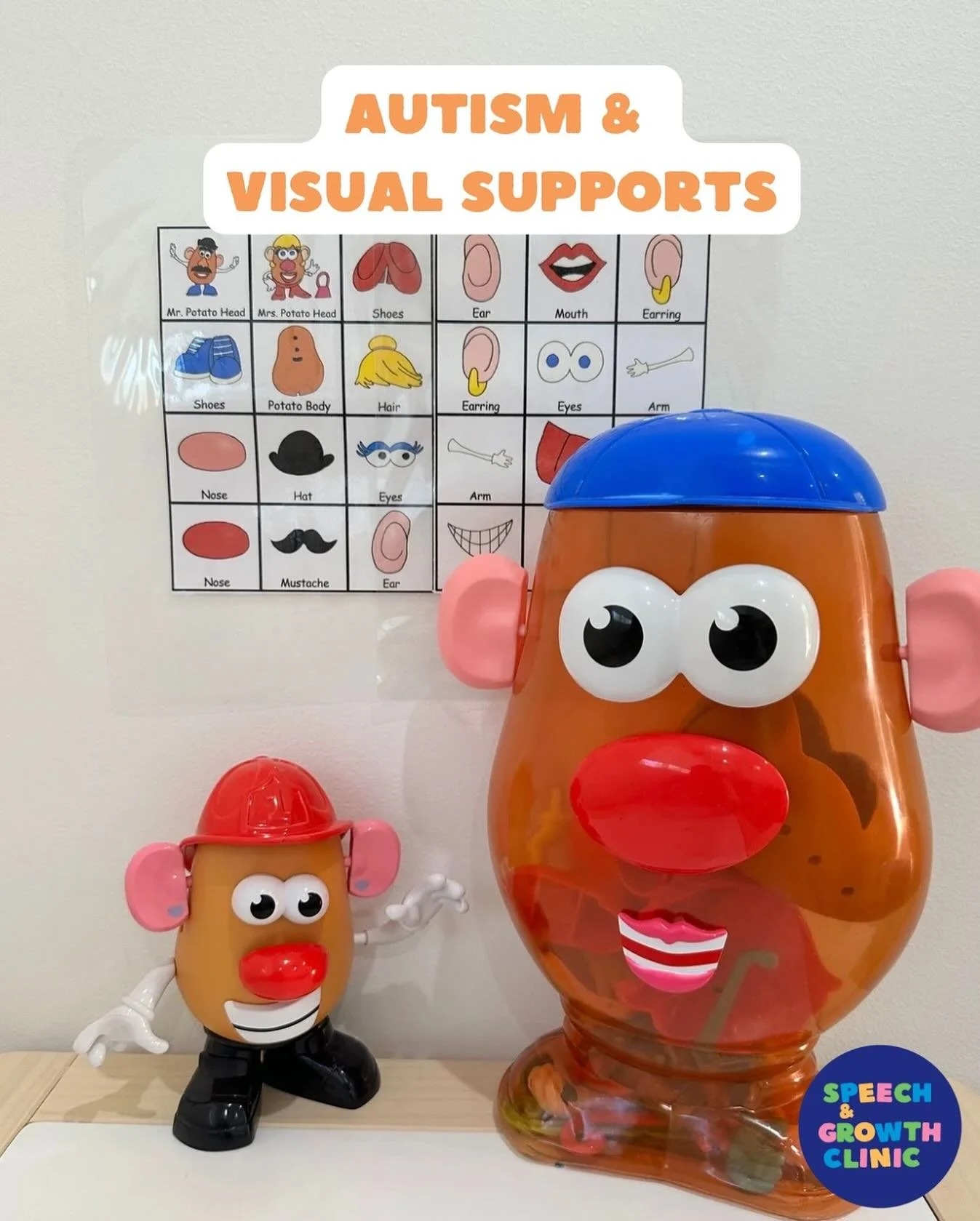 Autism and visual supports&hellip; it&rsquo;s a no brainer! 

Visual supports are one of the most evidence-based tools for helping children with autism thrive. Here we used a communication board with Mr Potato pieces to help our non verbal client req