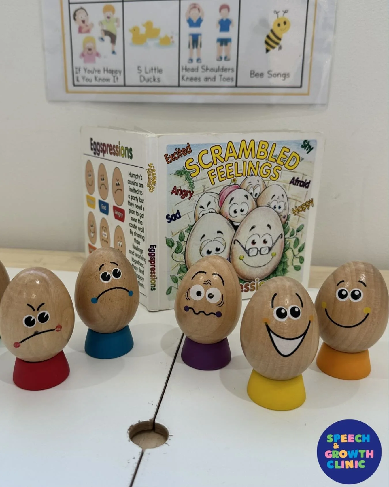 Helping children communicate their feelings 🥚

Our speech pathologist use this resource to build emotional vocabulary through play, in a fun hands on way! 

#SpeechAndGrowthClinic #SpeechPathology #ExpressiveLanguage #EmotionalDevelopment #EarlyInte