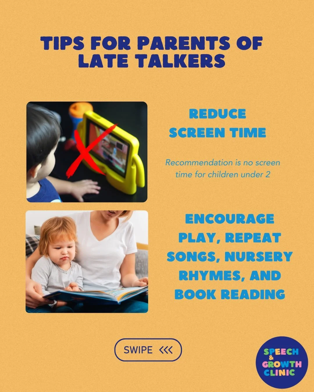 Concerned your child might be a late talker? You&rsquo;re not alone. 

Some simple, evidence-based ways to support early language development include:
&bull; Reducing screen time and increasing face-to-face interaction
&bull; Encouraging play and sha