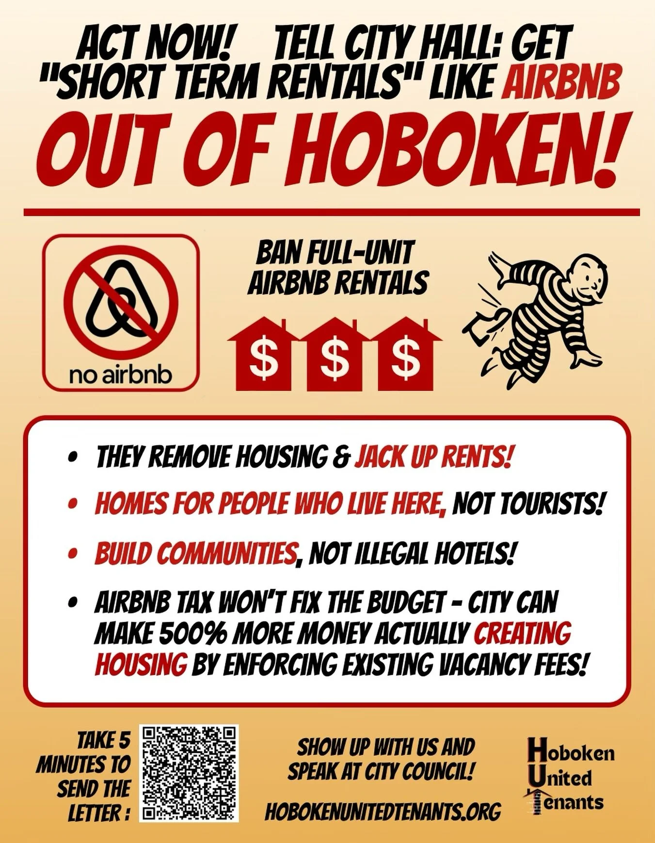 Short-term rentals destroy a city&rsquo;s housing stock for profit.  Tell the city:  no airbnb legalization.  Instead, force the housing division to enforce vacancy laws - with the added benefits of freeing up more housing and generating city revenue