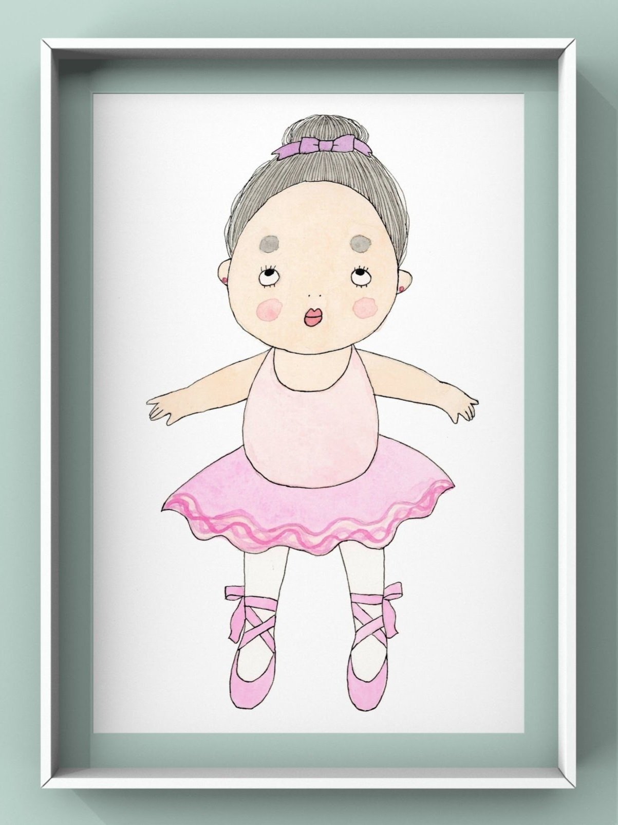 Little Ballerina – Original Giclée Art Print | MikidoodlesLittle Ballerina – Original Giclée Art Print | MikidoodlesLittle Ballerina – Original Giclée Art Print | Mikidoodles