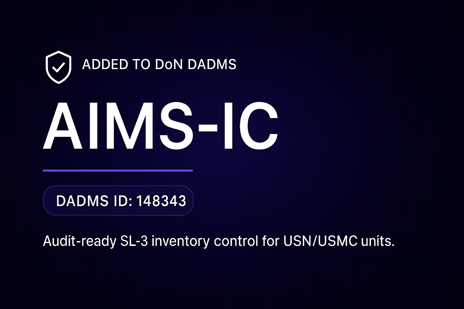 United States Department of the Navy Adds AIMS-IC to DADMS Registry