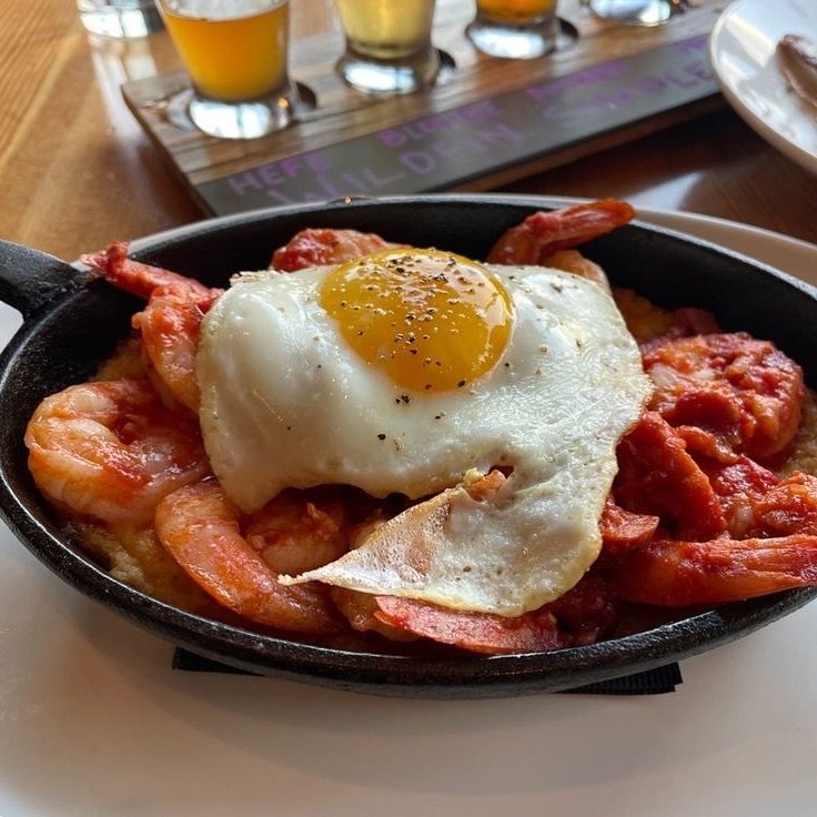 🦐 Saturday is National Shrimp Day, and there’s no dish more deserving of the spotlight than our Shrimp and Grits.
We start with tender prawns, Cajun-spiced and seared for a perfect char, tossed in our housemade Wicked Shrimp sauce and rich ma